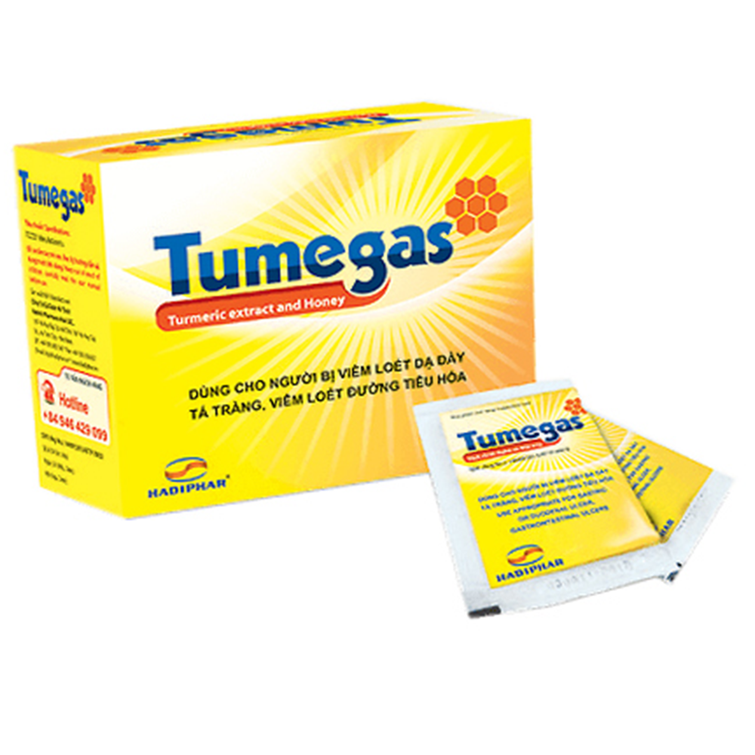 Gel uống Tumegas Hadiphar điều trị viêm loét dạ dày, tá tràng (20 gói)