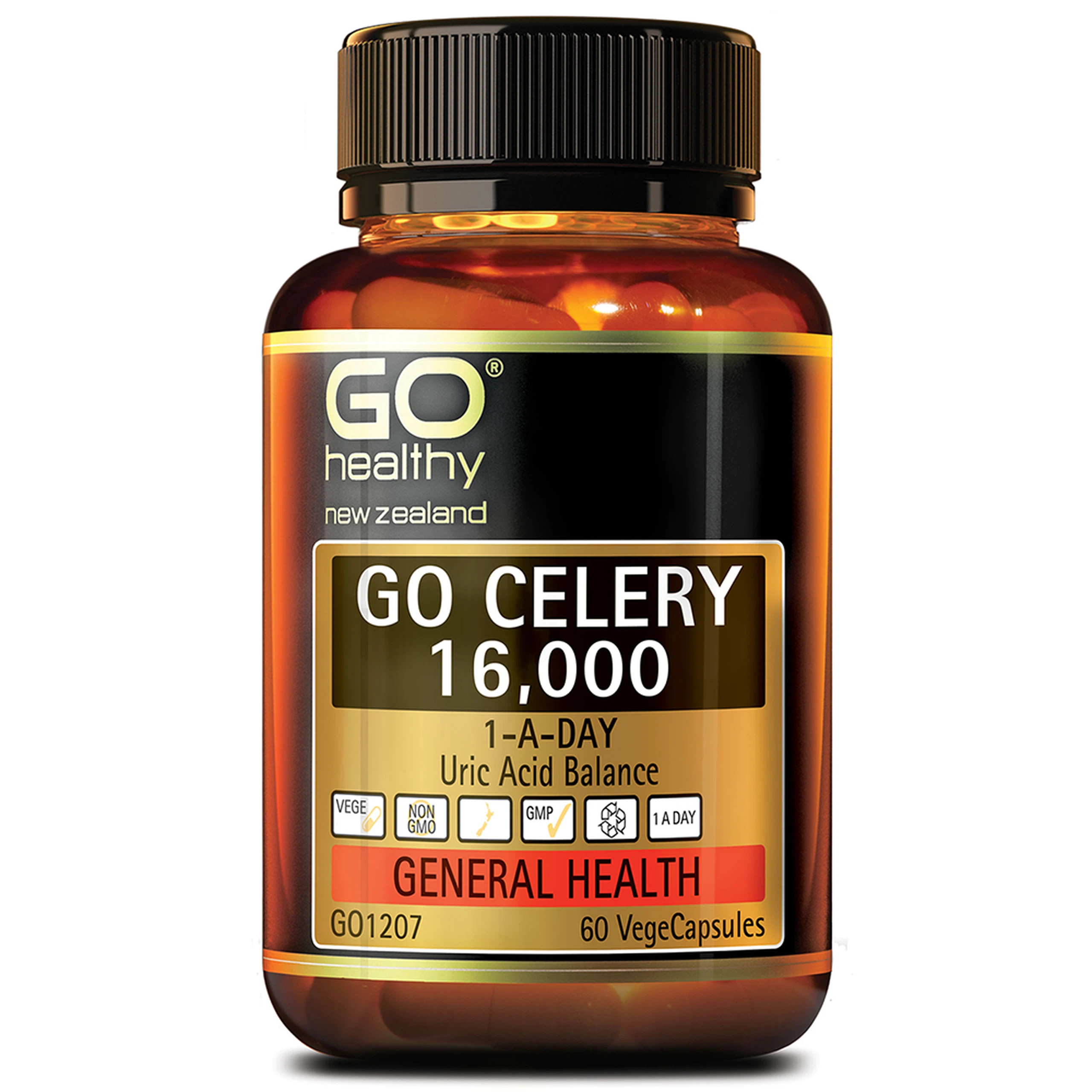 Viên uống Go Celery 16,000 hỗ trợ giảm uric acid, giảm triệu chứng sưng, đau do gout (60 viên)