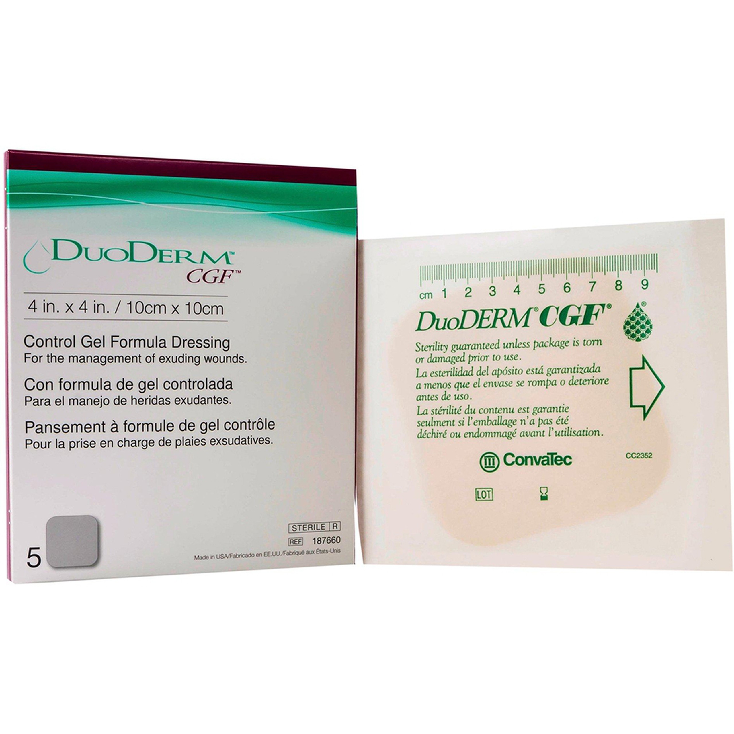 Băng dán vết thương Duoderm CGF Convatec chăm sóc vết thương, hỗ trợ quá trình lành vết thương (5 miếng)