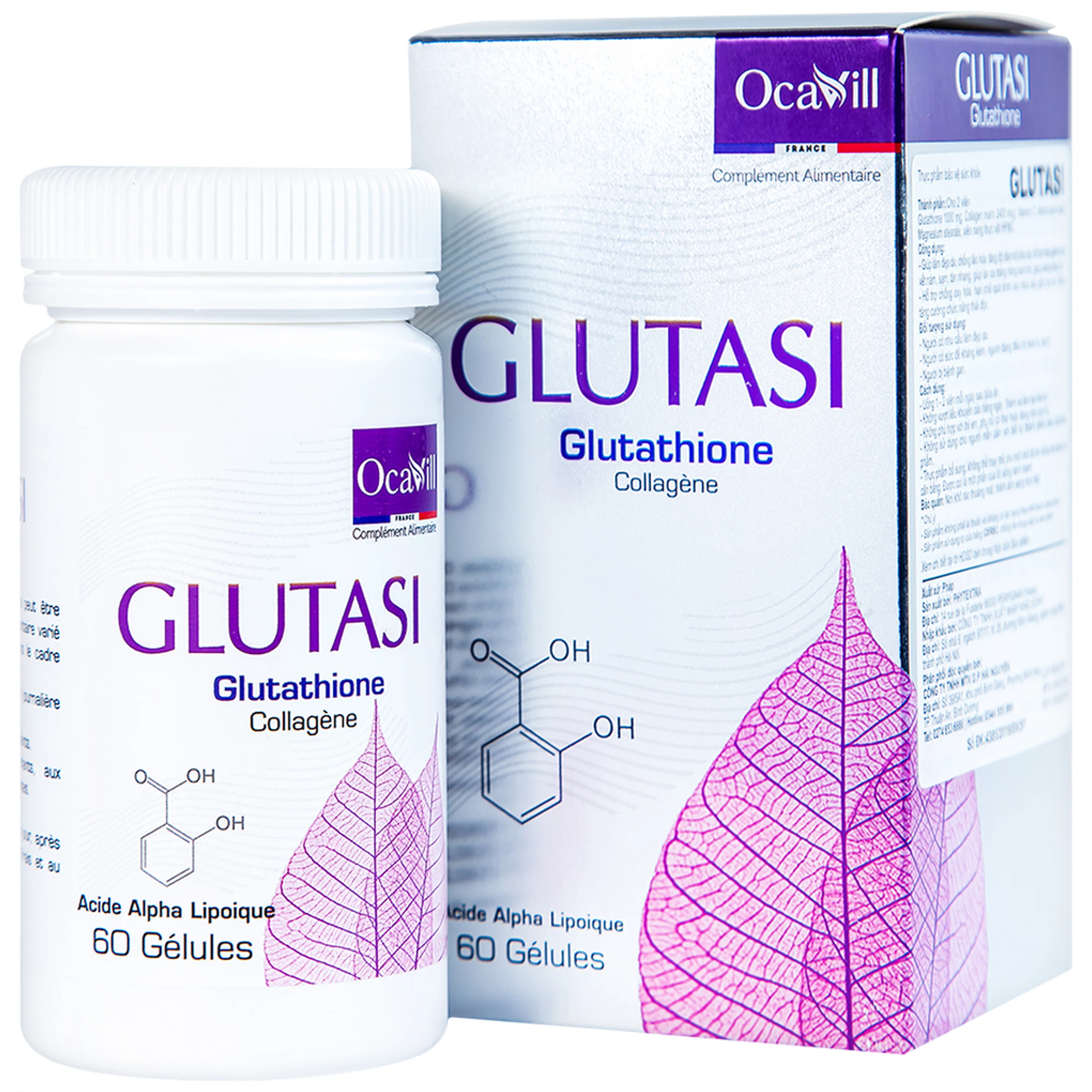 Viên uống Glutasi hỗ trợ làm đẹp da, chống lão hóa (60 viên)
