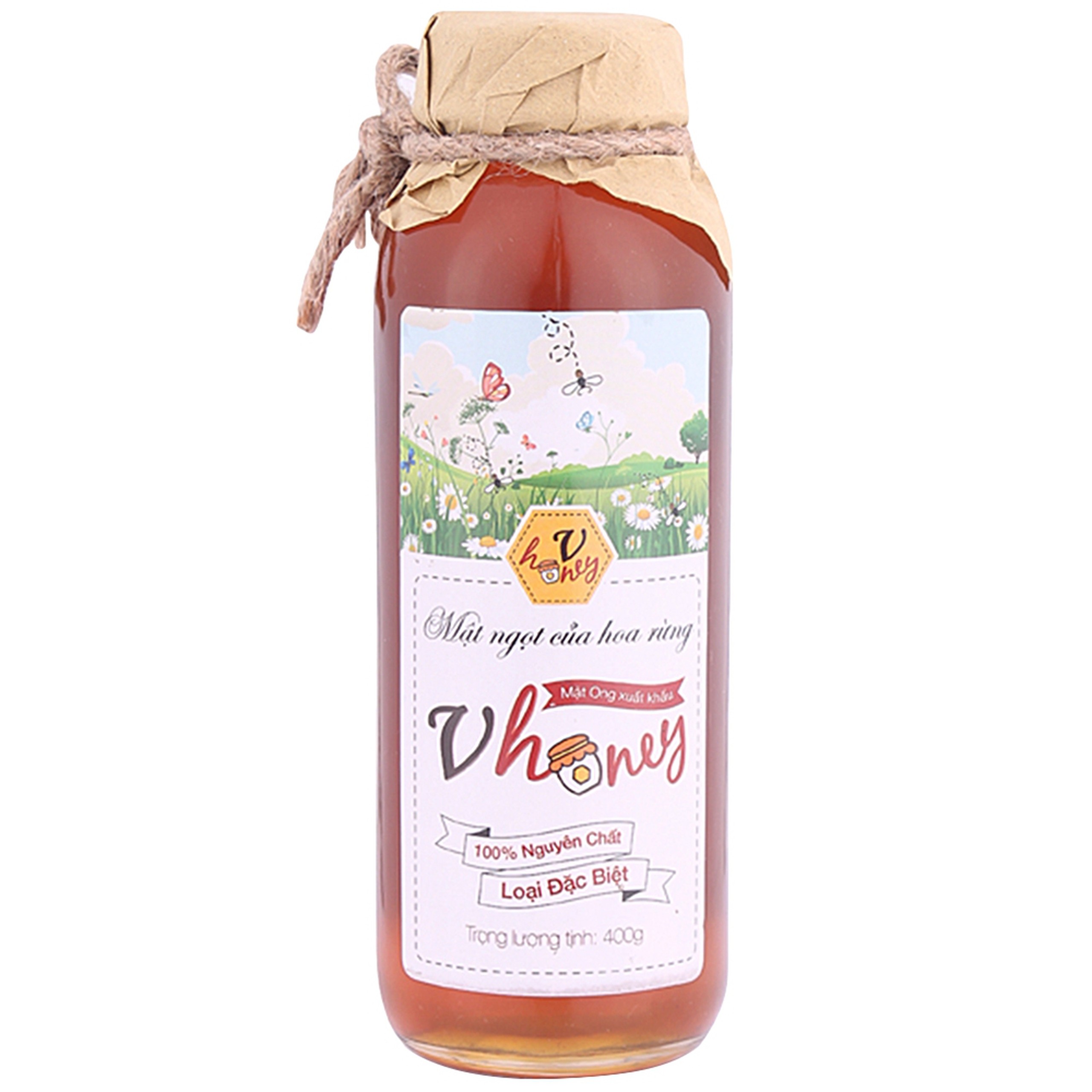 Mật ong Vhoney hỗ trợ tăng sức đề kháng và làm đẹp (400g)