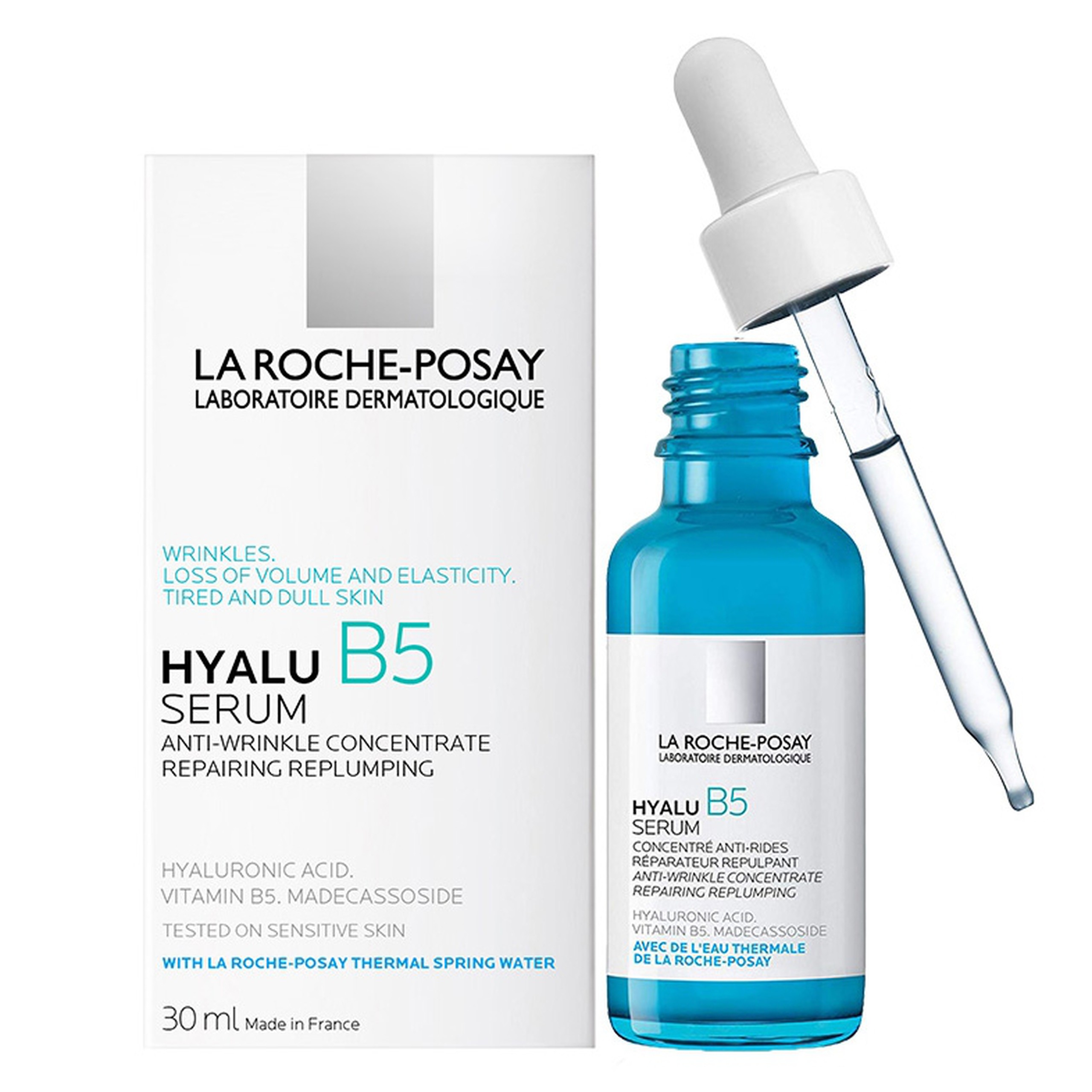 Tinh chất La Roche-Posay Hyalu B5 Serum hỗ trợ tái tạo da, giúp da đàn hồi, săn chắc hơn (30ml)