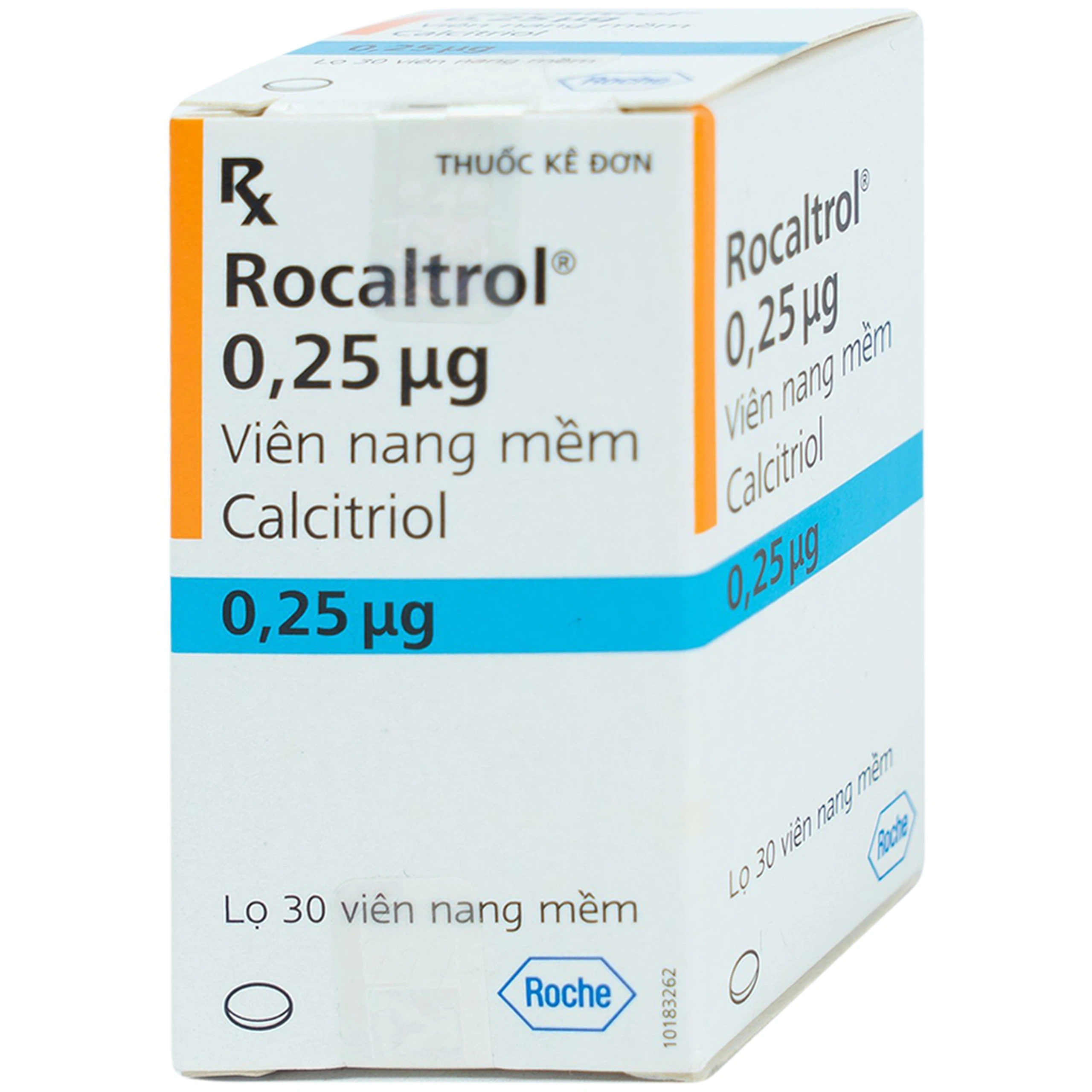 Thuốc Rocaltrol 0.25mcg Catalent điều trị chứng loãng xương sau mãn kinh (30 viên)