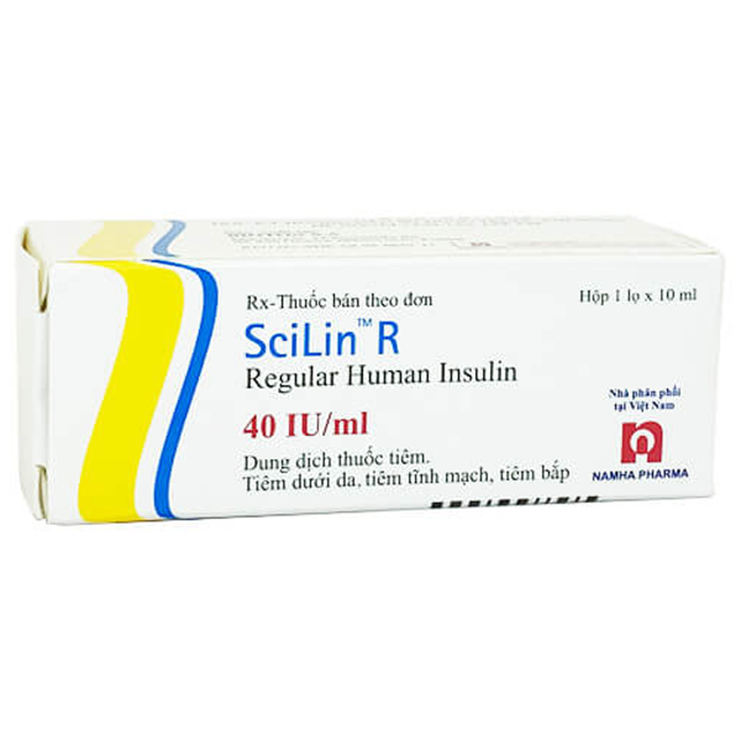 Hỗn dịch tiêm SciLin R 40IU/ml Bioton điều trị đái tháo đường tuýp 1, tuýp 2 (10ml)