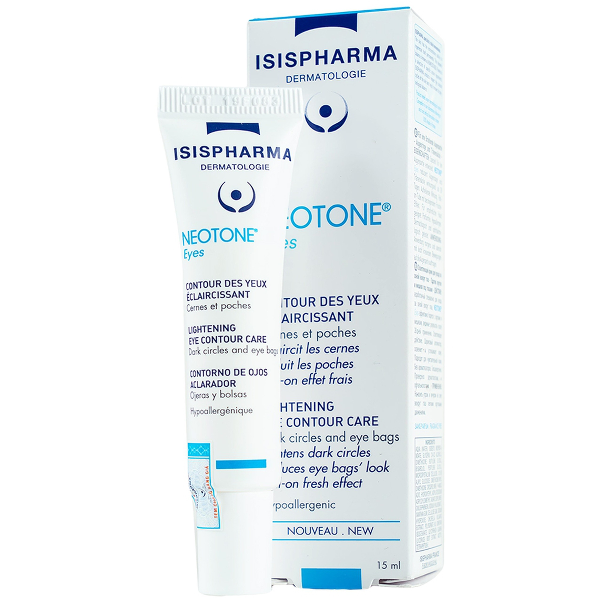 Kem IsisPharma Neotone Eyes giúp giảm quầng thâm, bọng mắt, dưỡng ẩm (15ml)