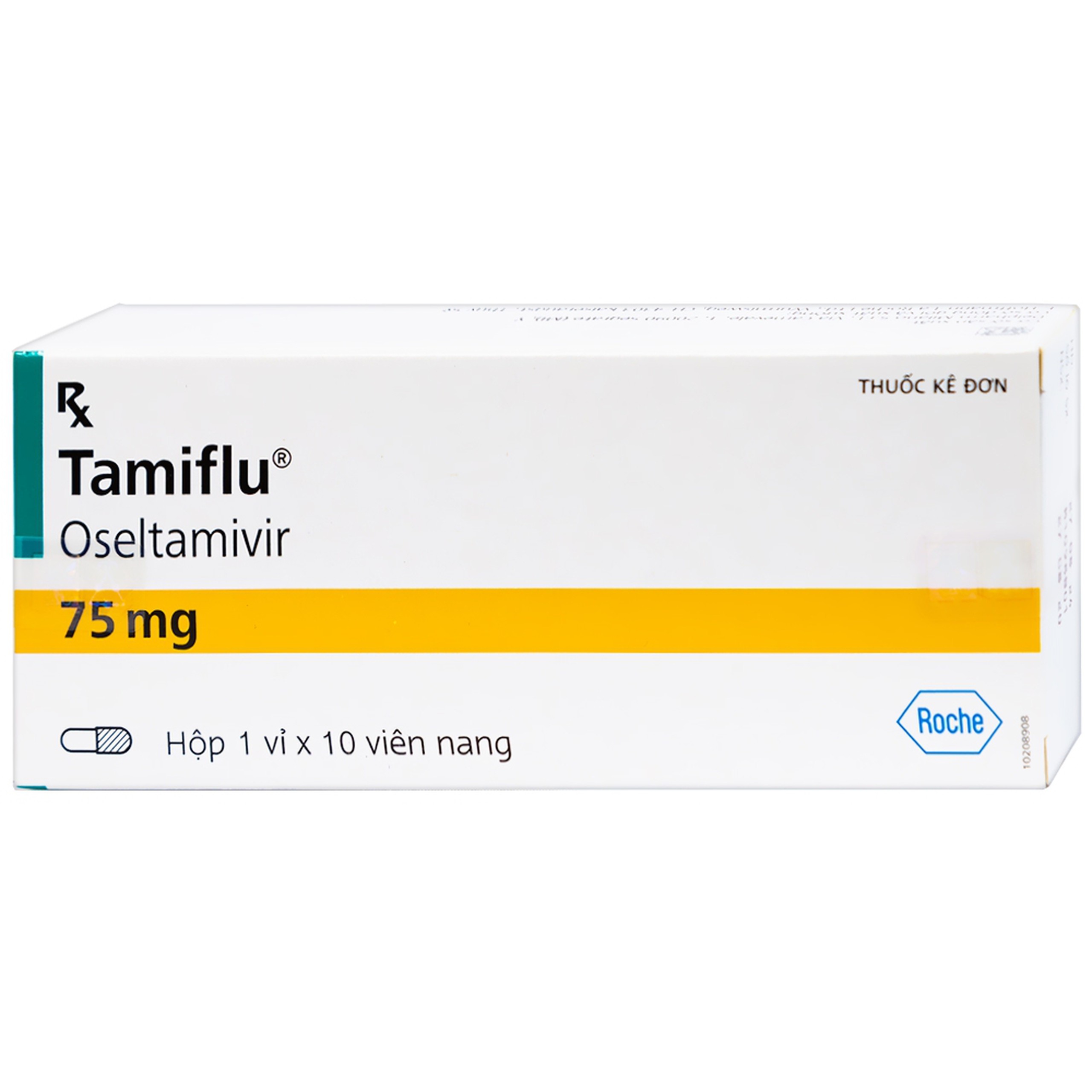 Thuốc Tamiflu Roche điều trị bệnh cúm (1 vỉ x 10 viên)