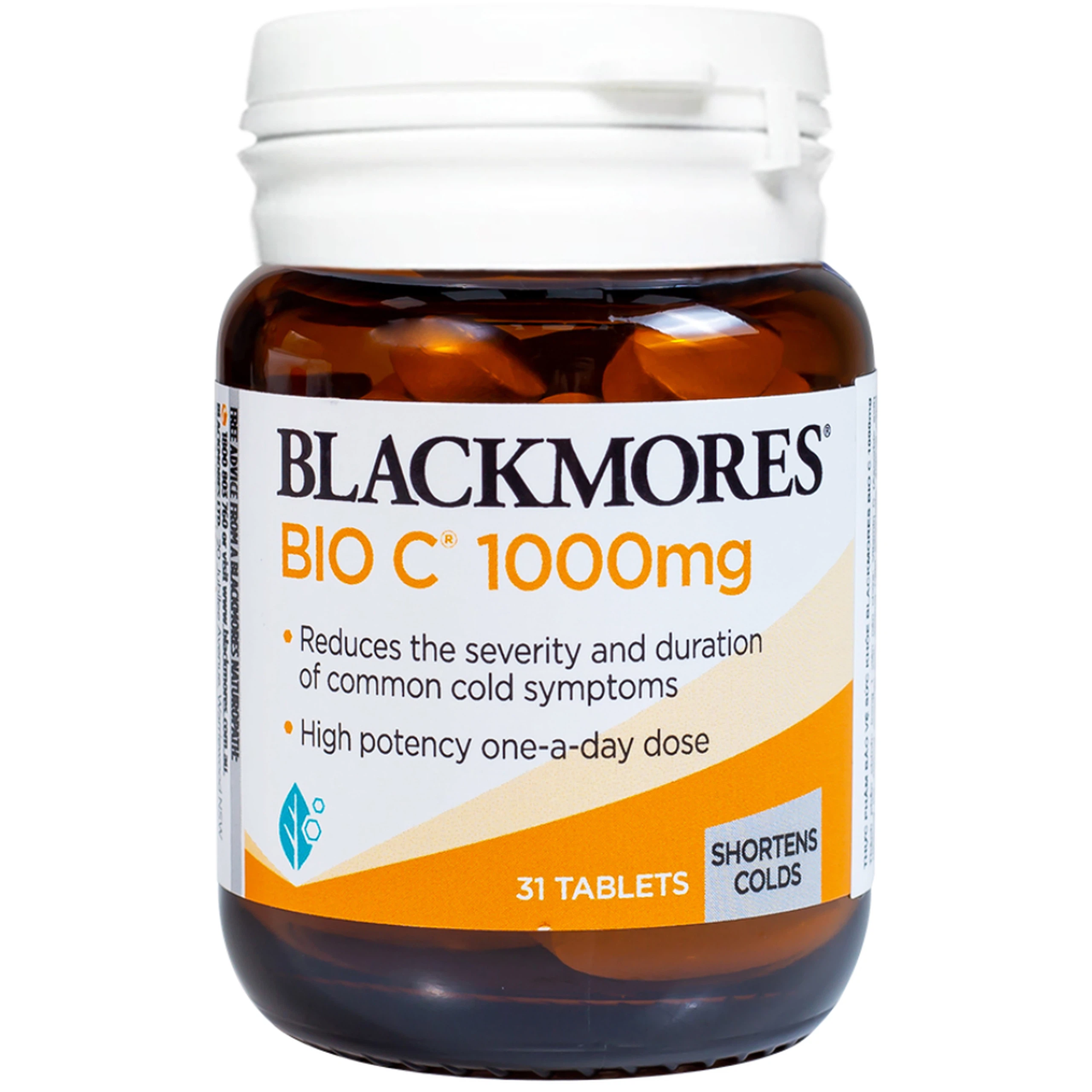 Viên uống Blackmores Bio C 1000mg bổ sung vitamin C, tăng cường sức khỏe (31 viên)
