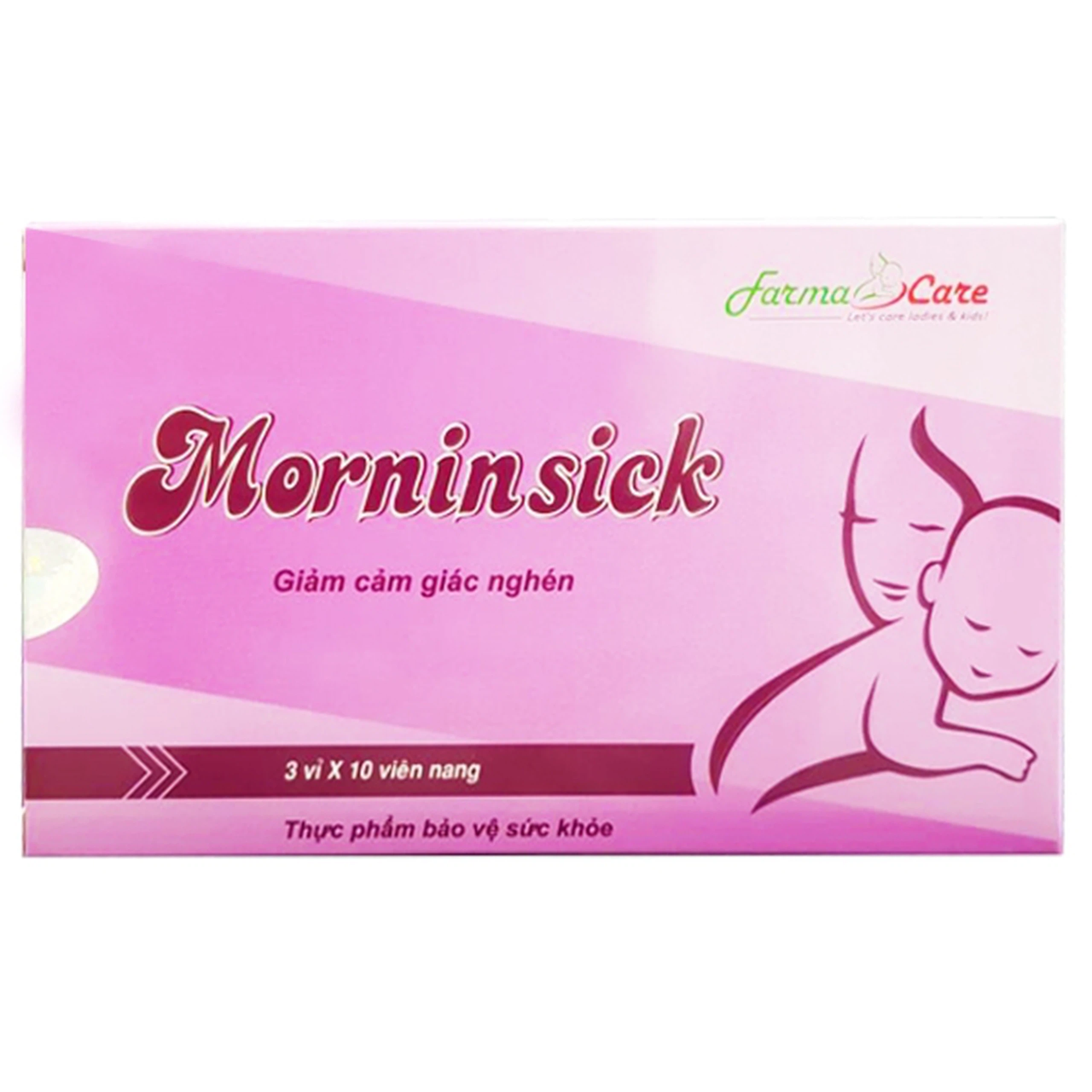 Viên uống Morninsick Farmacare giảm cảm giác nghén (30 viên)