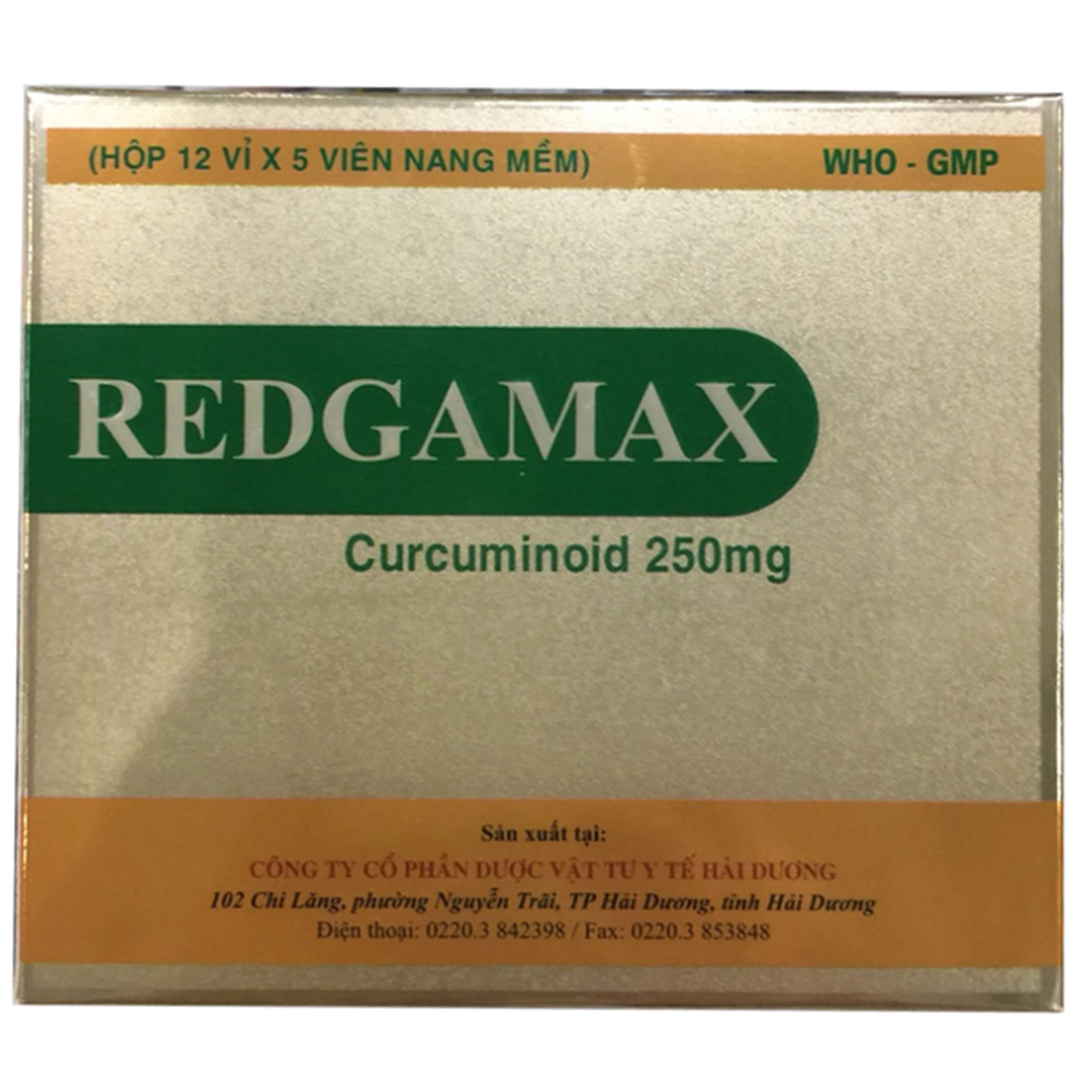 Thuốc Redgamax HDPharma điều trị viêm loét dạ dày (12 vỉ x 5 viên)