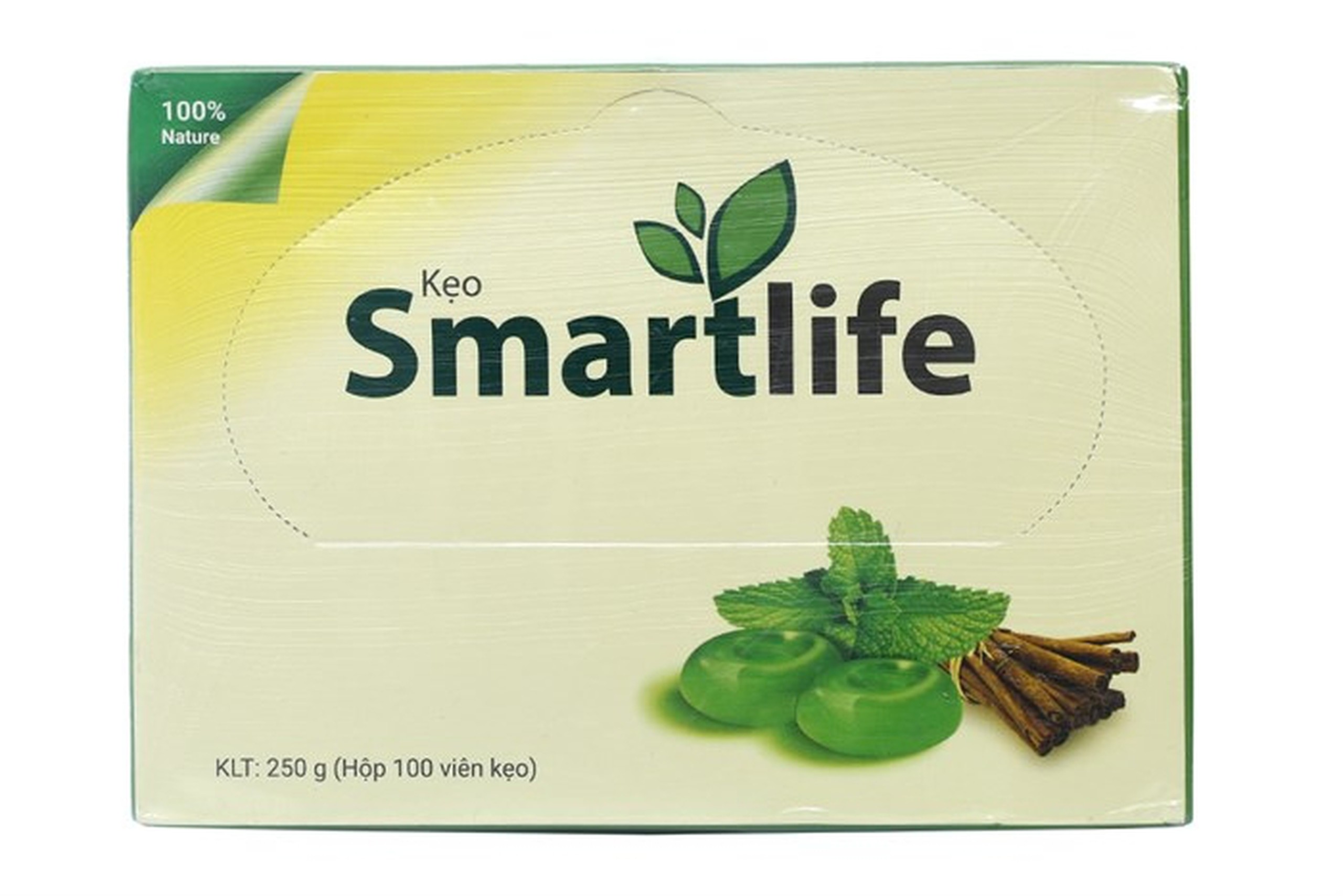 Kẹo Smartlife NATURE Pharma giảm ho, sưng đau họng, hầu, ho khản tiếng (100 viên)