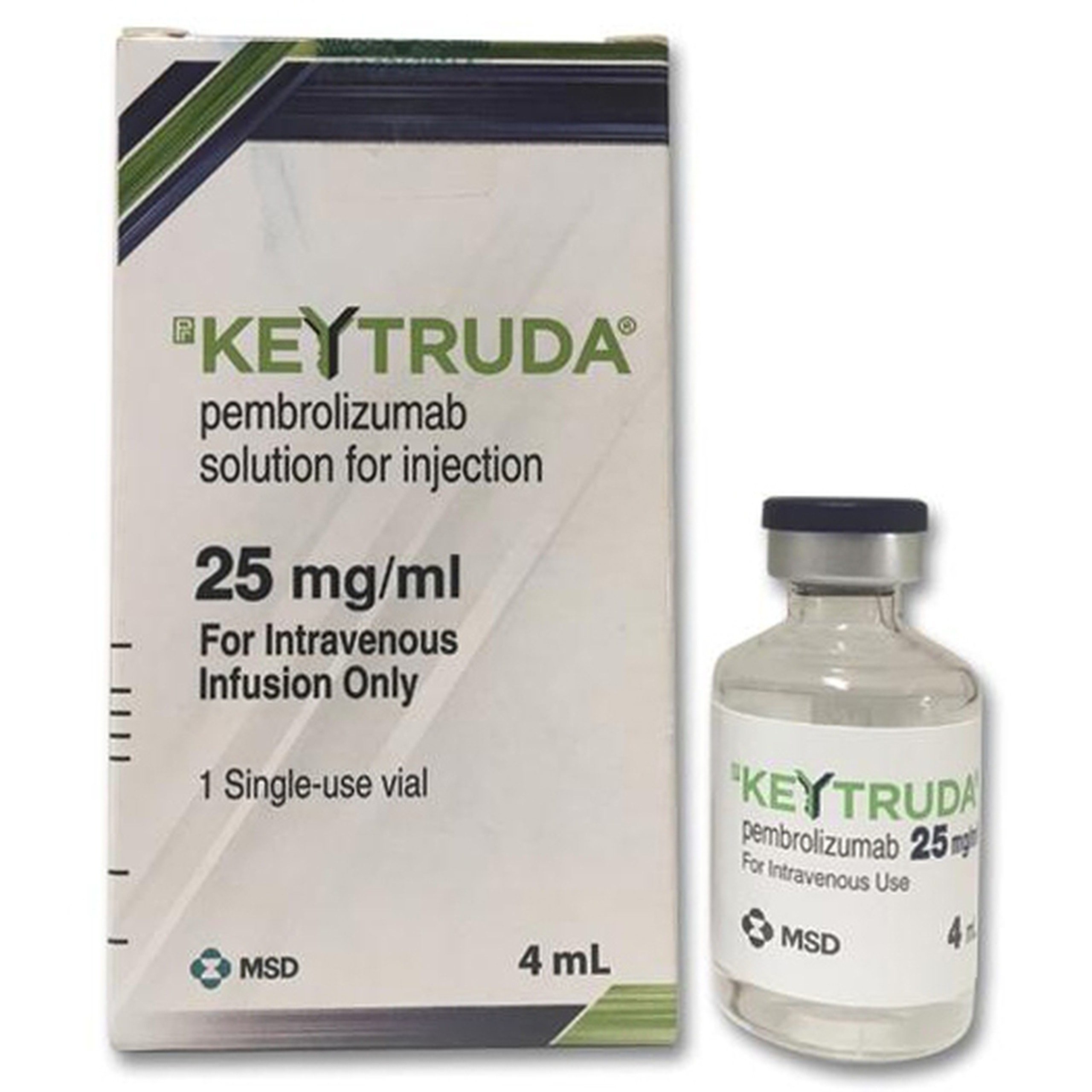 Dung dịch pha tiêm Keytruda 25mg/ml Merck điều trị các loại ung thư (1 lọ x 4ml)