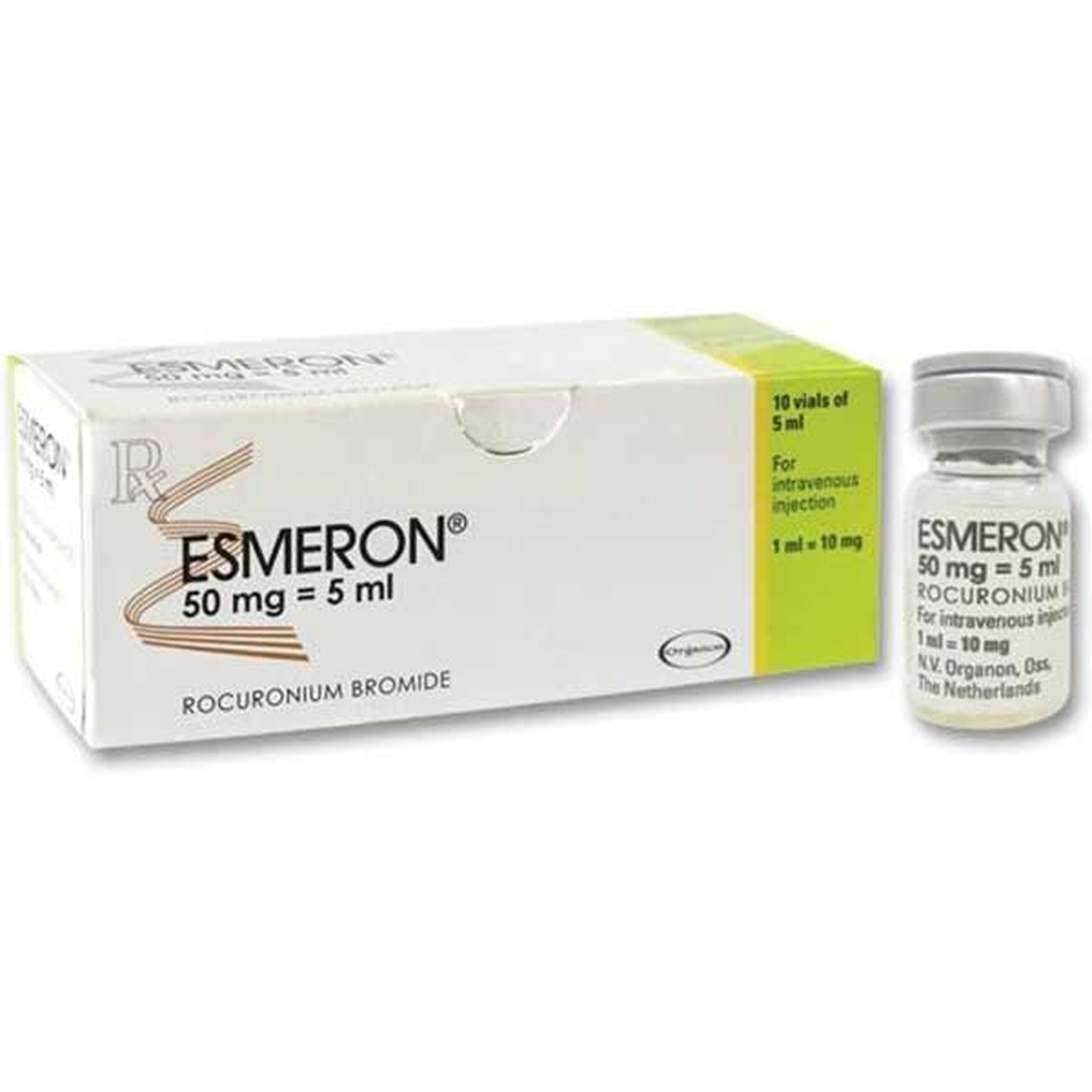 Thuốc tiêm Esmeron Organon hỗ trợ gây mê (10 lọ)