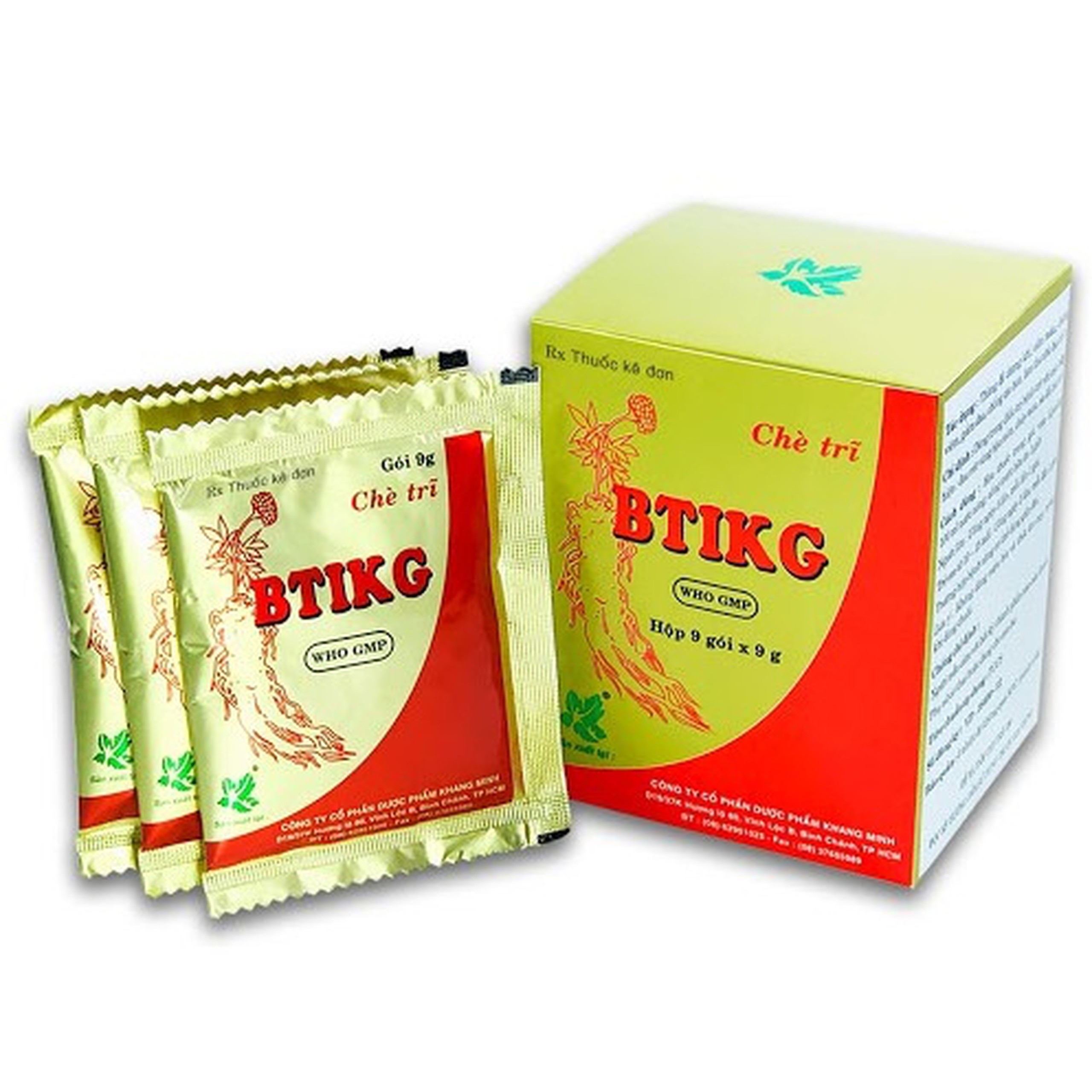 Chè Trĩ Btikg 9g Khang Minh làm thu nhỏ búi trĩ, dùng để thăng đề dương khí, cầm máu (9 gói)