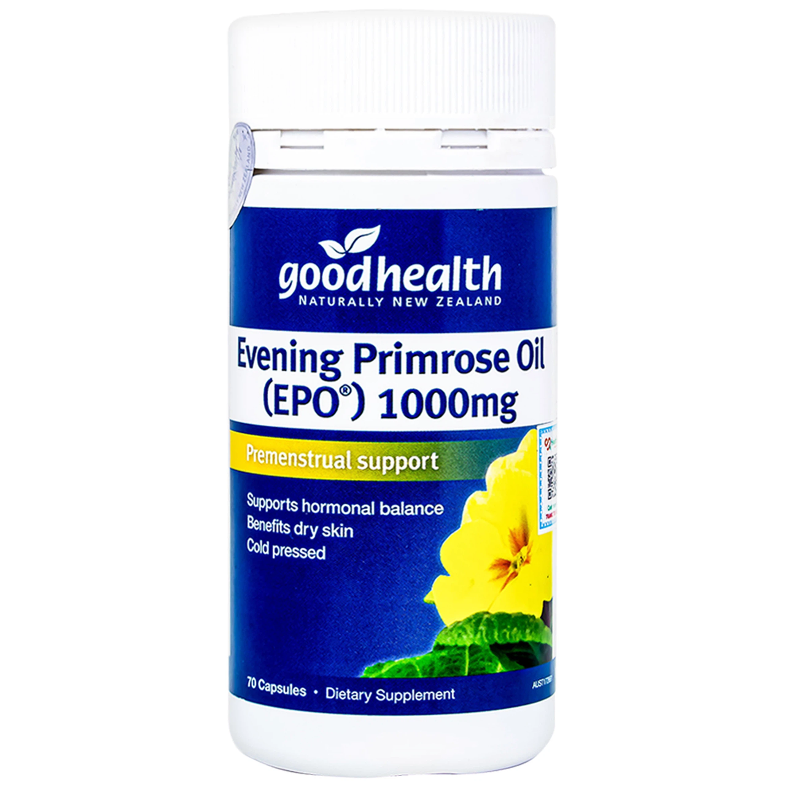 Viên uống Evening Primrose Oil (EPO) 1000mg Good Health cải thiện nội tiết tố nữ, làm đẹp da (70 viên)