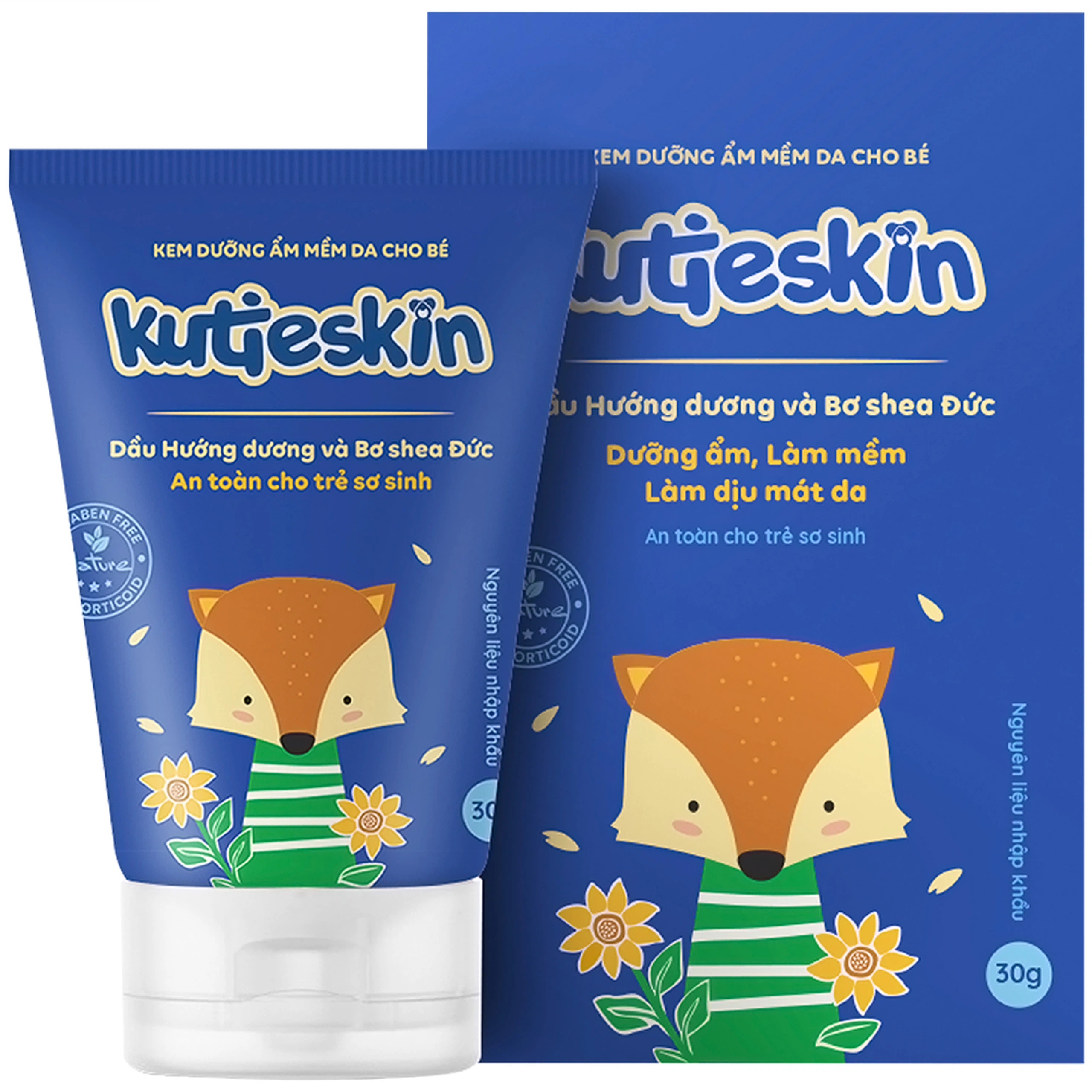 Kem dưỡng ẩm mềm da cho bé Kutieskin giảm khô ngứa, nứt nẻ da (30g)