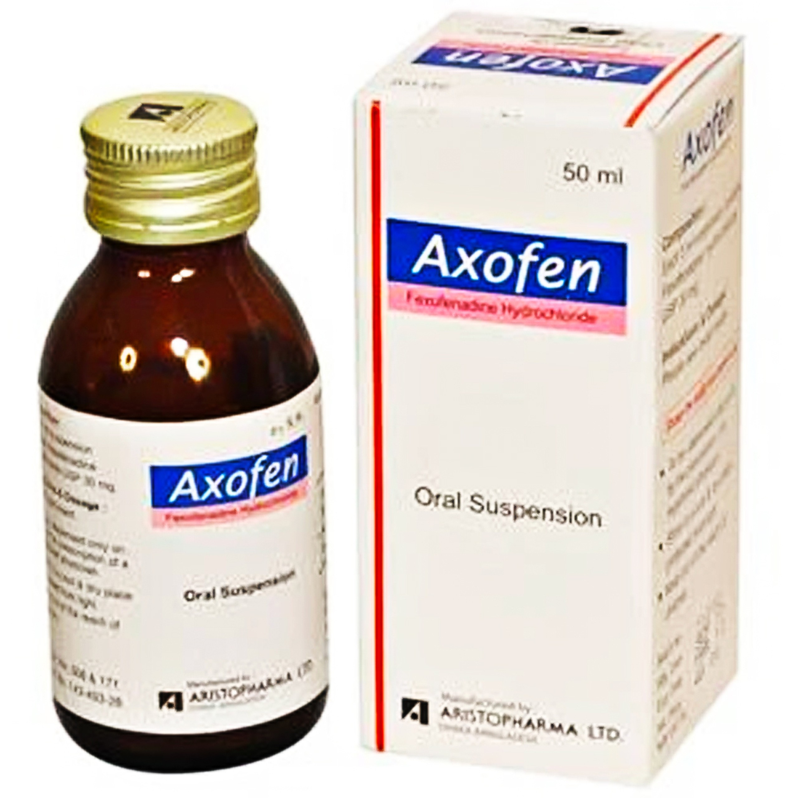 Hỗn dịch uống Axofen Aristopharma điều trị viêm mũi dị ứng, mày đay (50ml)