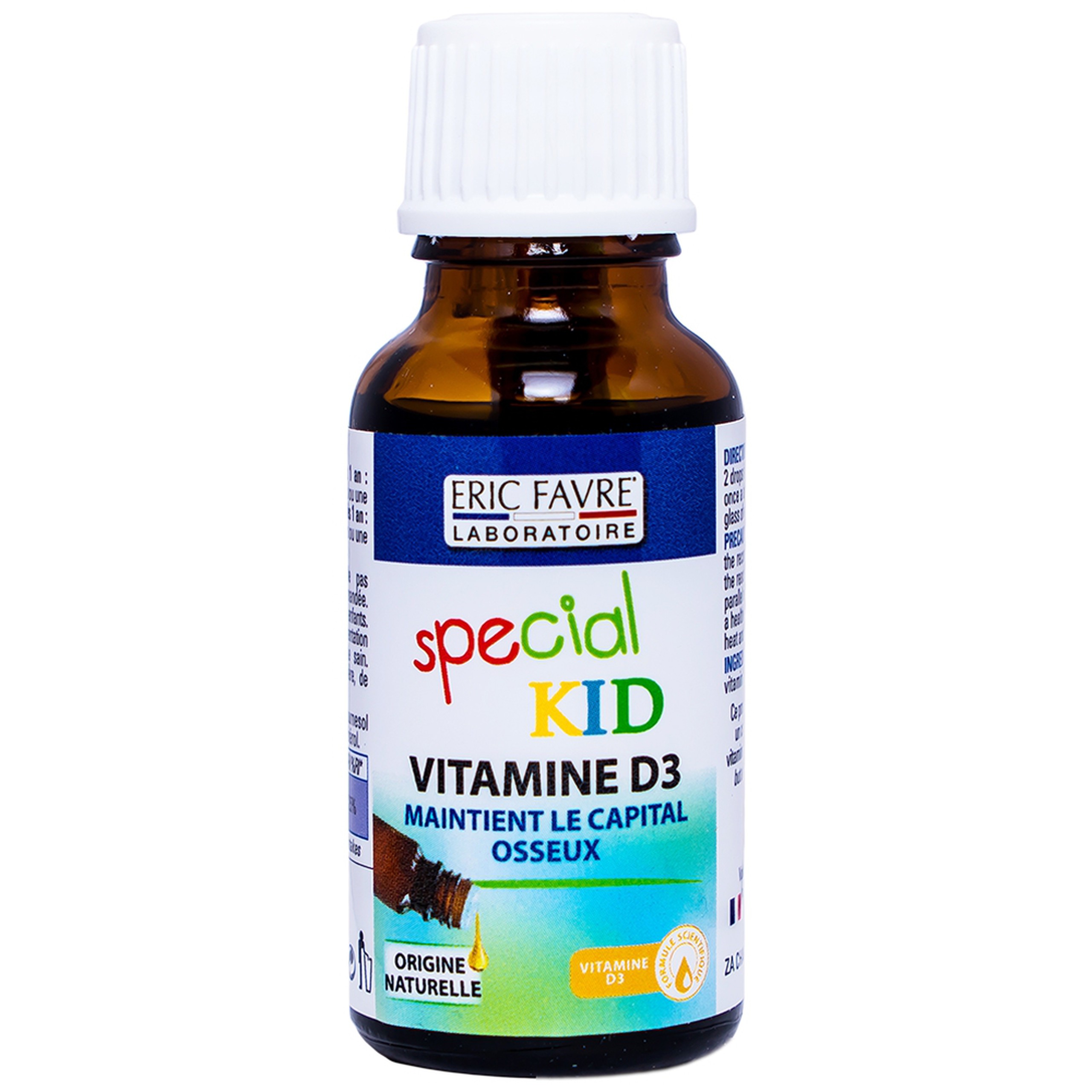 Siro Special Kid Vitamine D3 hỗ trợ hấp thu Calci, phát triển xương và răng ở trẻ (20ml)