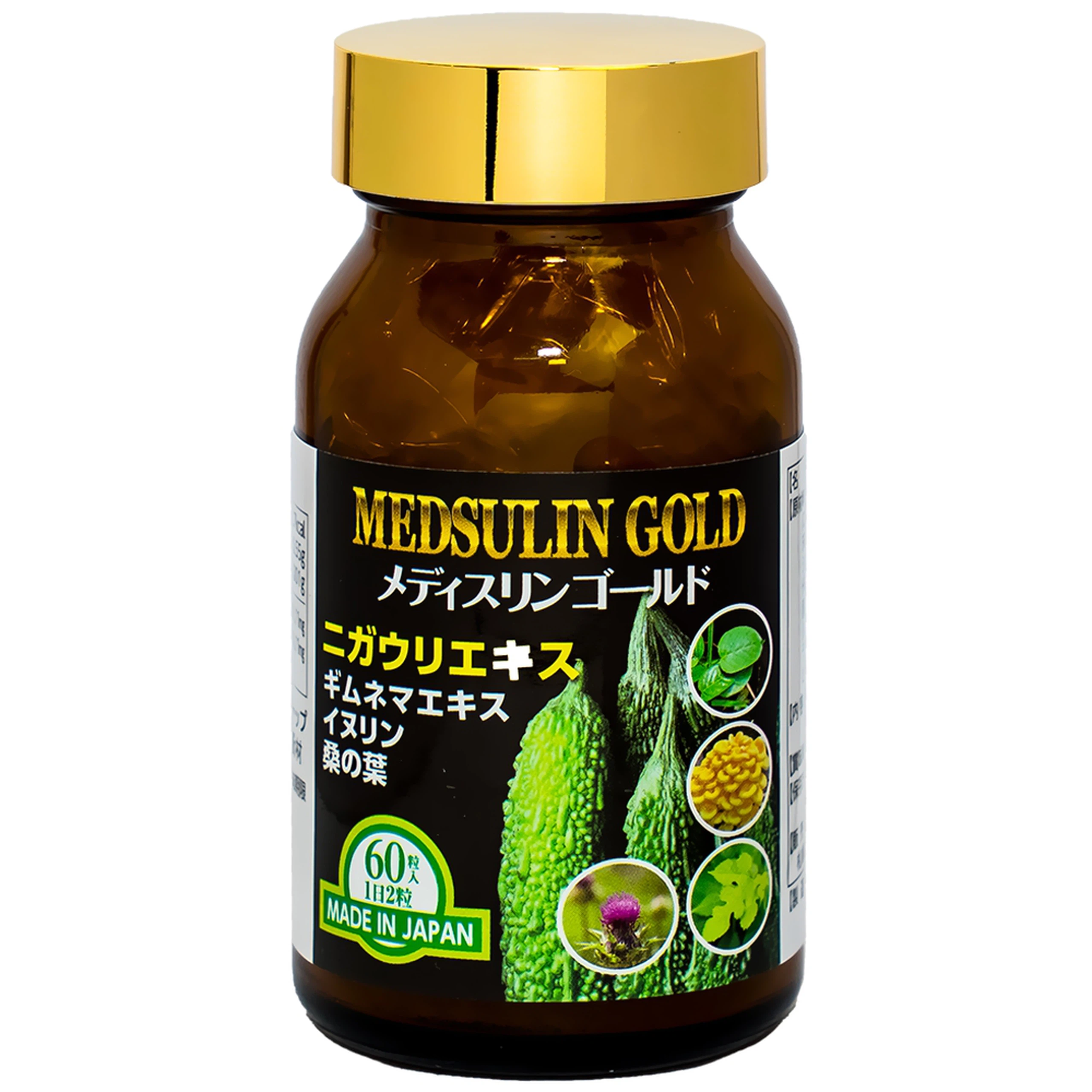 Viên uống Medsulin Gold Jpanwell giúp hạ đường huyết, hỗ trợ chuyển hóa đường (60 viên)