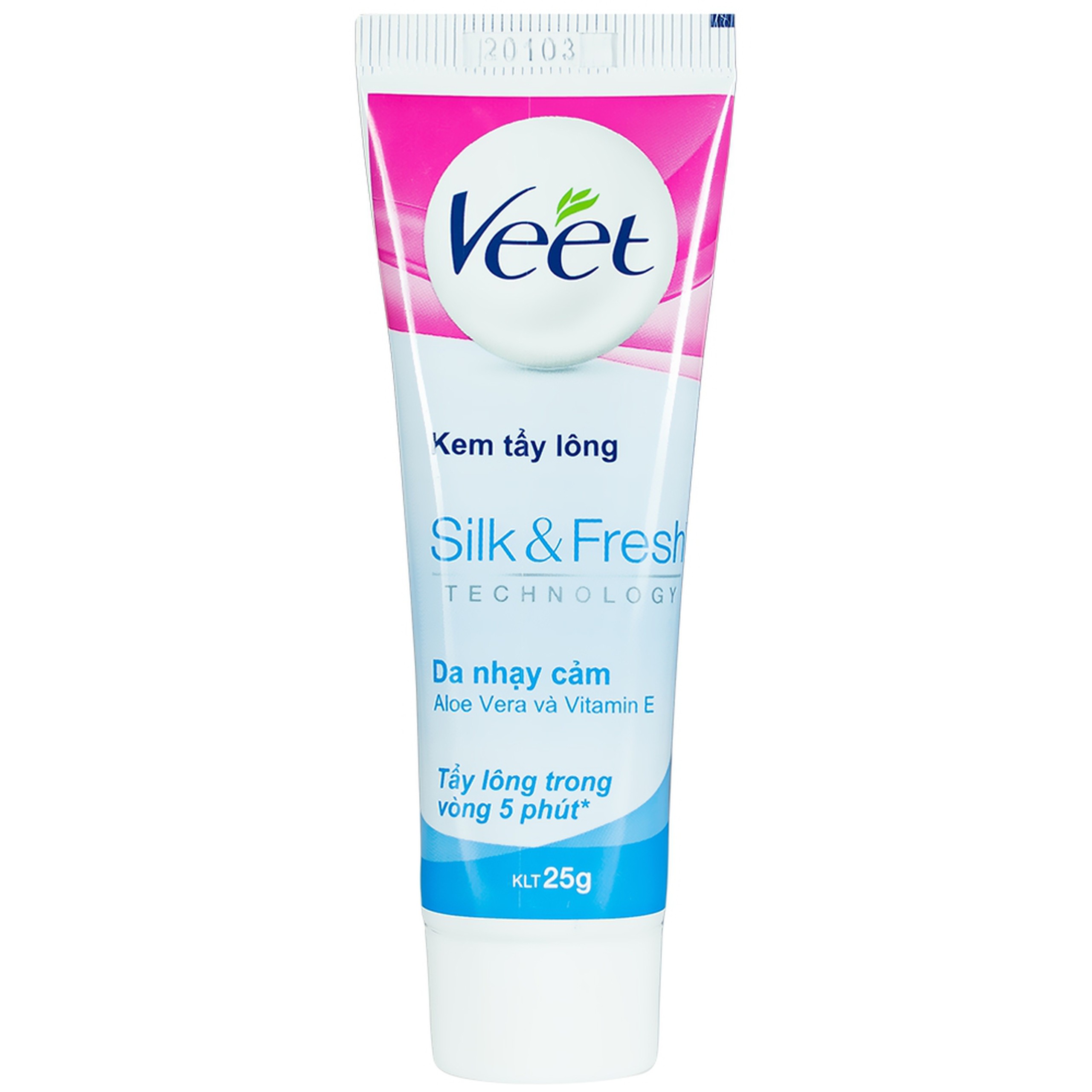 Kem tẩy lông Veet Silk And Fresh trong 5 phút dành cho da nhạy cảm (25g)