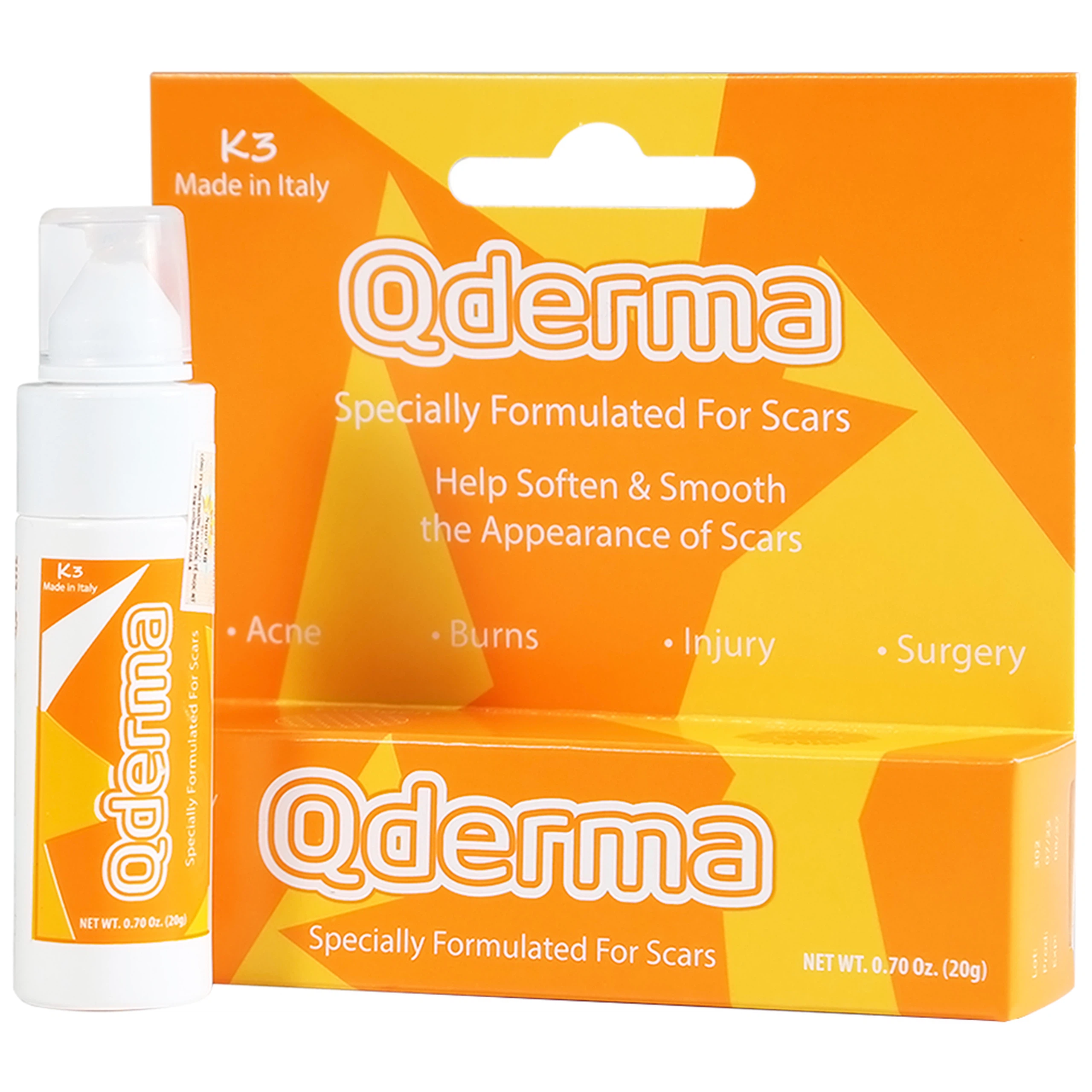Gel Qderma giúp làm phẳng, mềm và mờ các loại sẹo (20g)