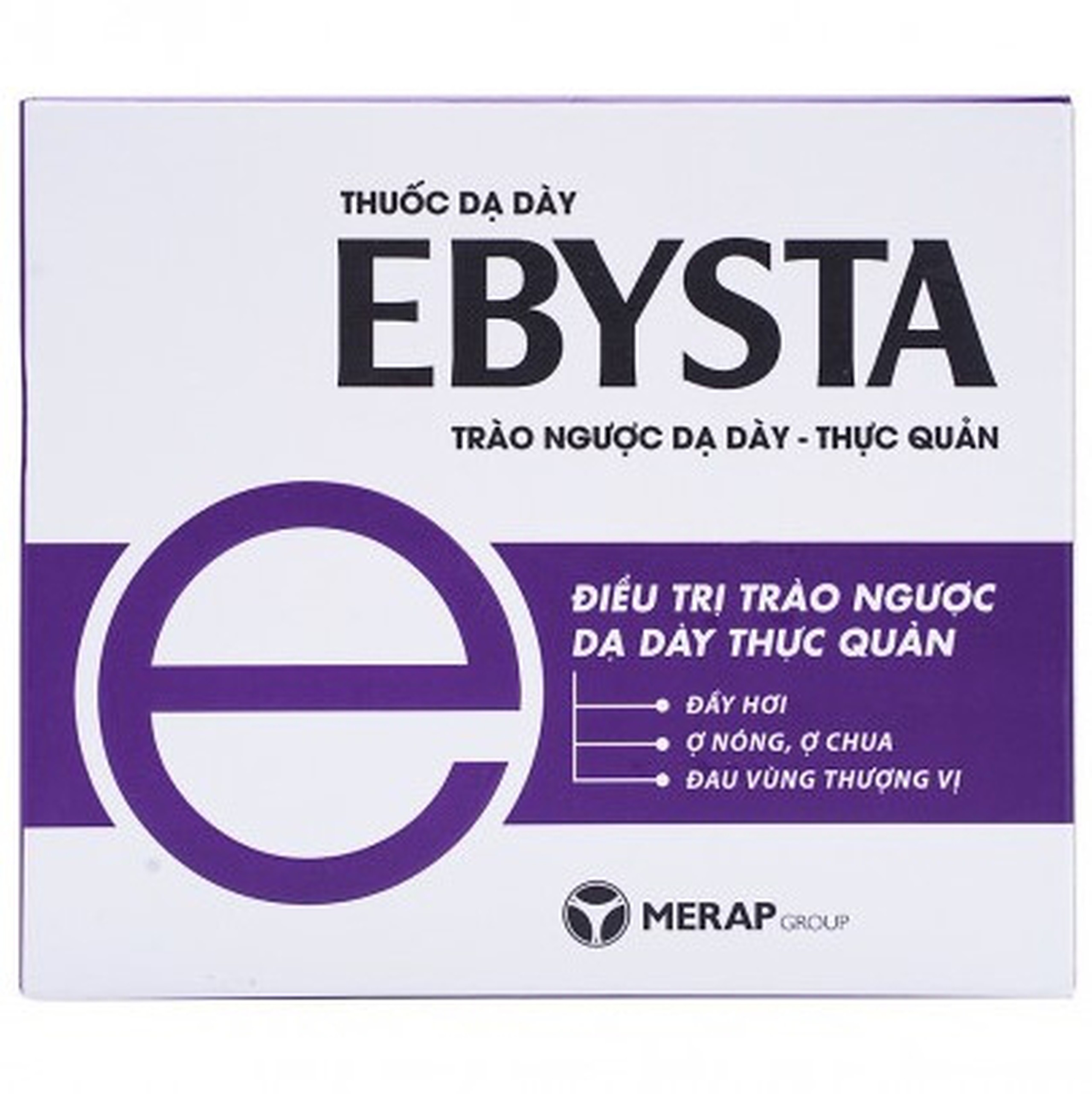 Thuốc dạ dày Ebysta Merap điều trị trào ngược dạ dày, thực quản (20 gói x 10ml)