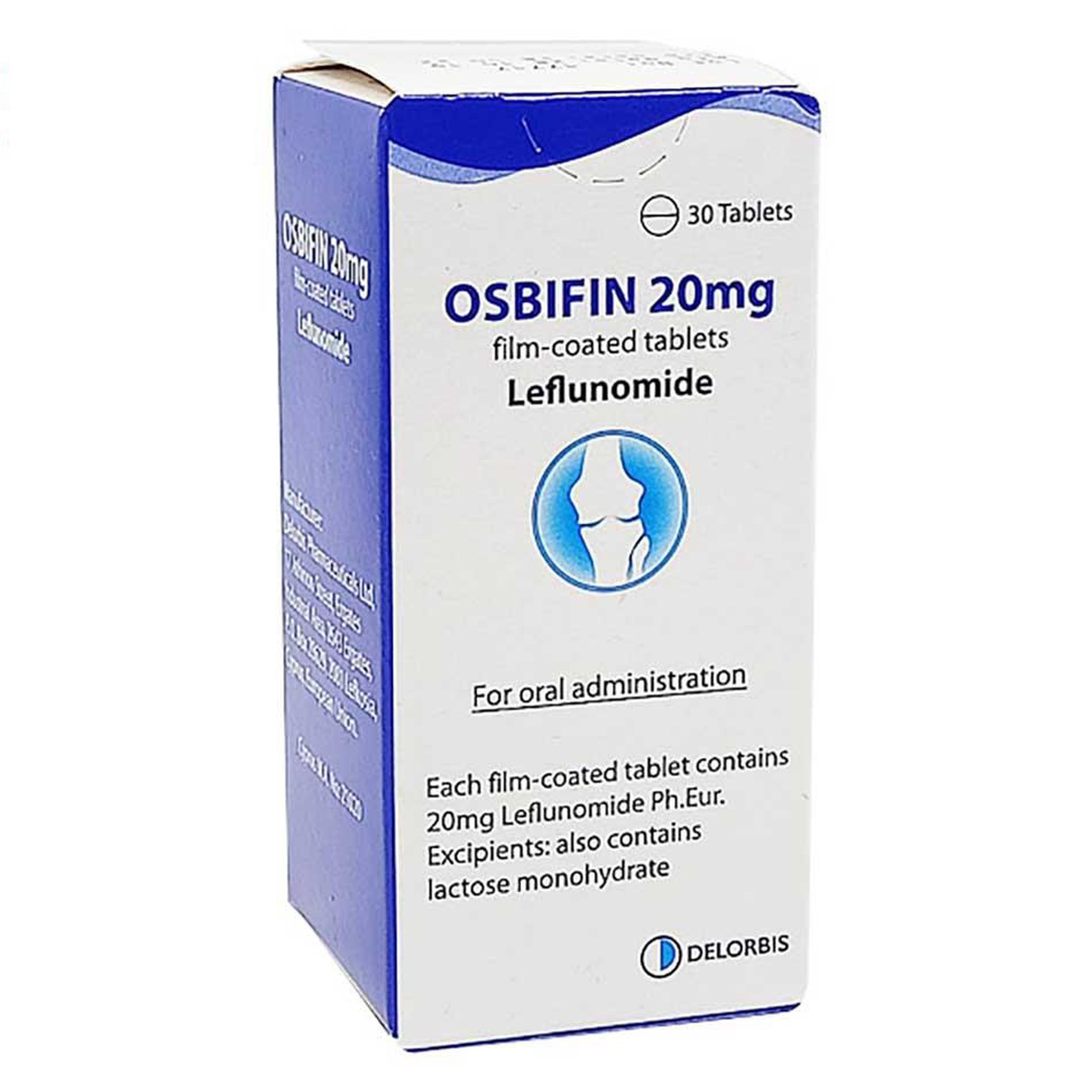 Thuốc Osbifin 20mg Delorbis điều trị trong bệnh viêm khớp dạng thấp thể hoạt động (30 viên)