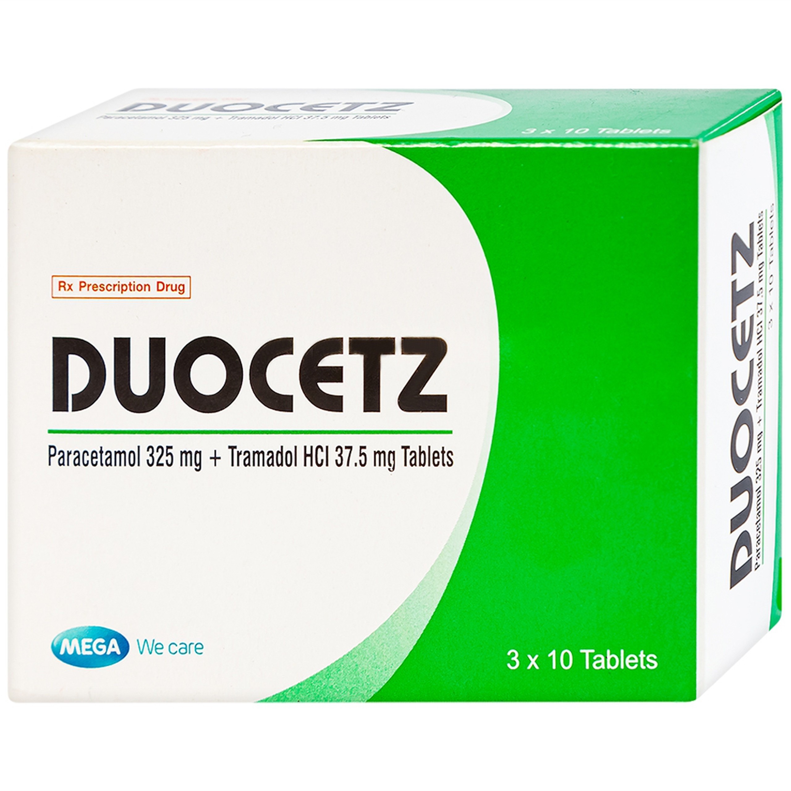 Thuốc Doucetz MEGA We care điều trị cơn đau vừa đến nặng (3 vỉ x 10 viên)
