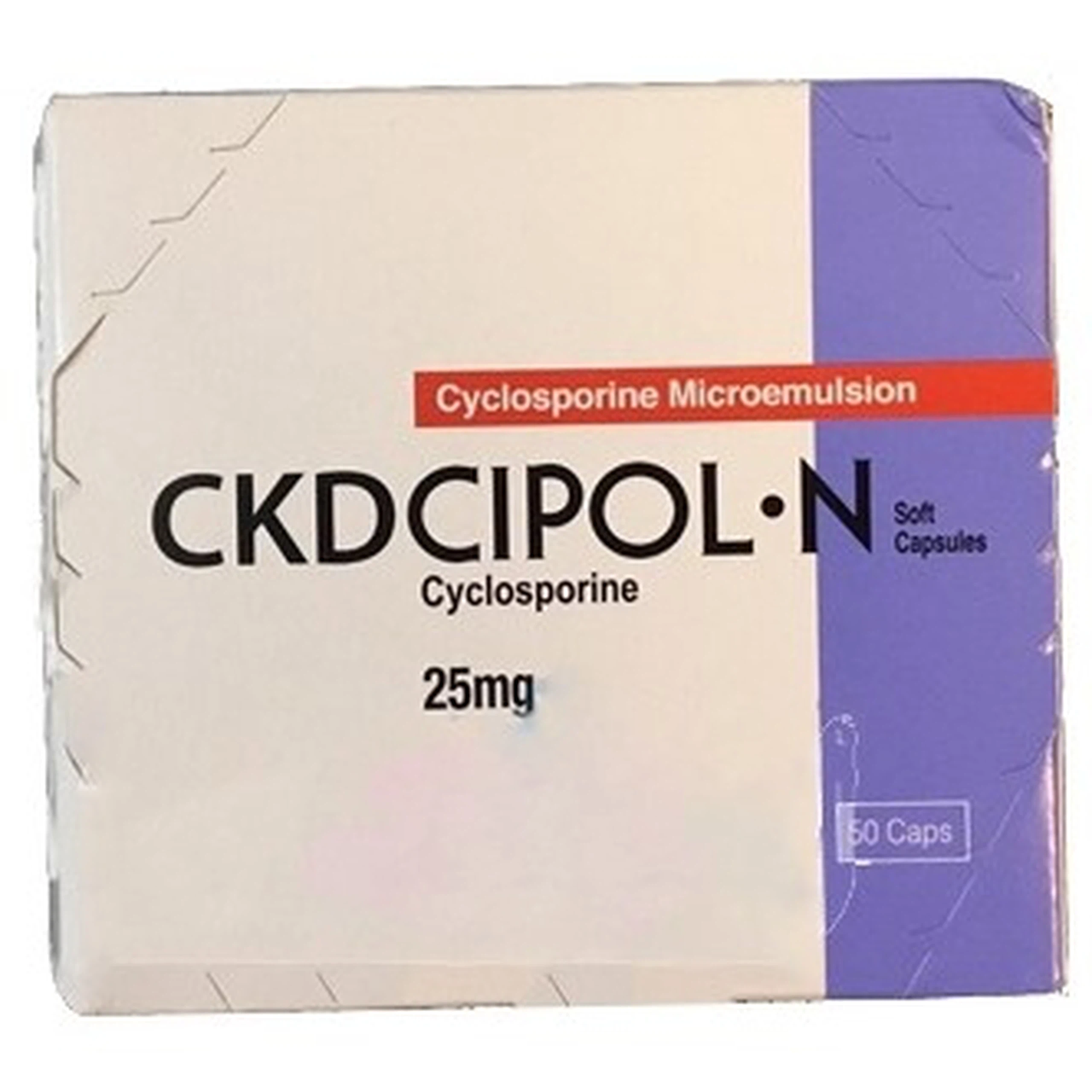 Thuốc Ckdcipol-N 25mg Suheung ngăn đào thải trong ghép tạng (10 vỉ x 5 viên)