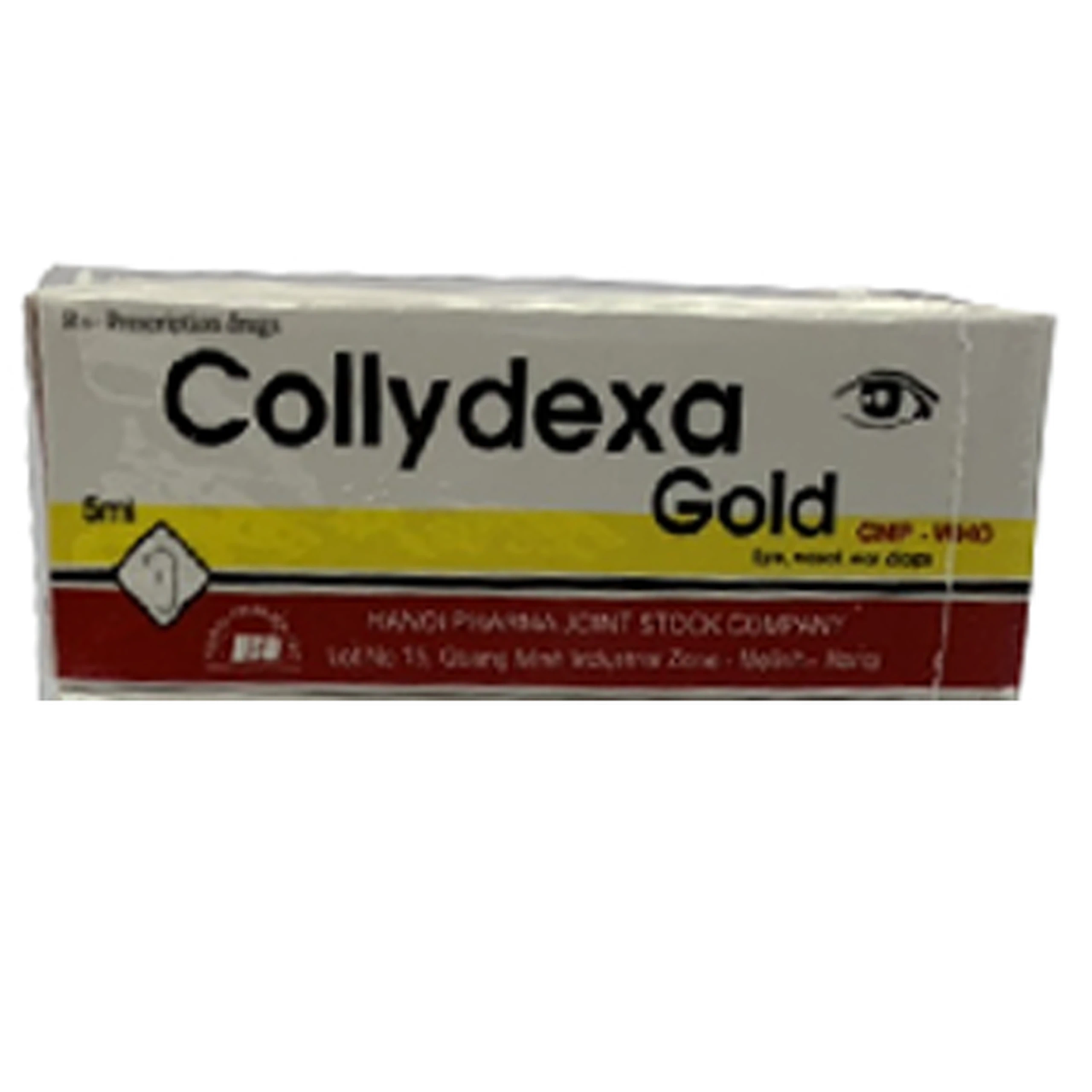 Thuốc nhỏ mắt Collydexa Gold HaNoi điều trị viêm giác mạc, kết mạc, viêm tai (5ml)