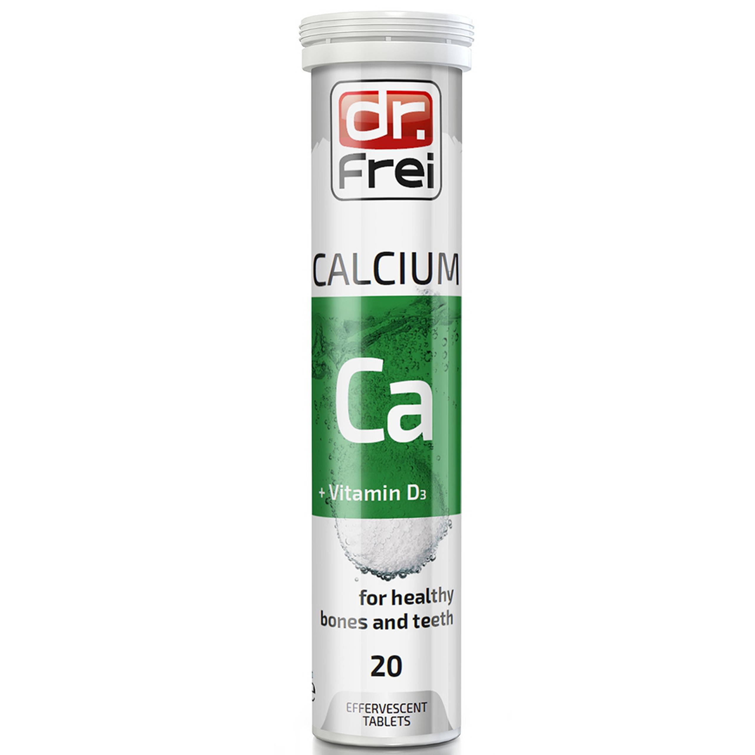 Viên sủi Calcium + Vitamin D3 Dr. Frei ngăn ngừa loãng xương, gãy xương, cho xương chắc khoẻ (20 viên)