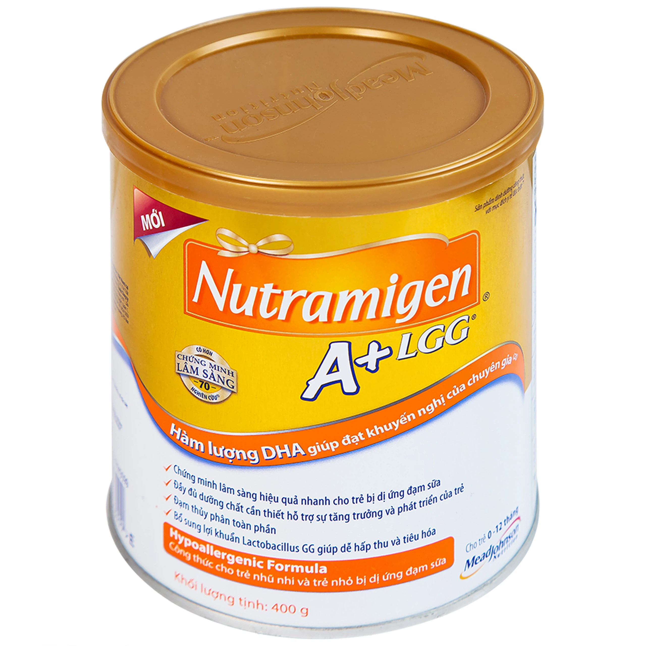 Sữa Nutramigen A+ LGG Mead Johnson bổ sung dinh dưỡng cho trẻ dị ứng với đạm sữa (400g)