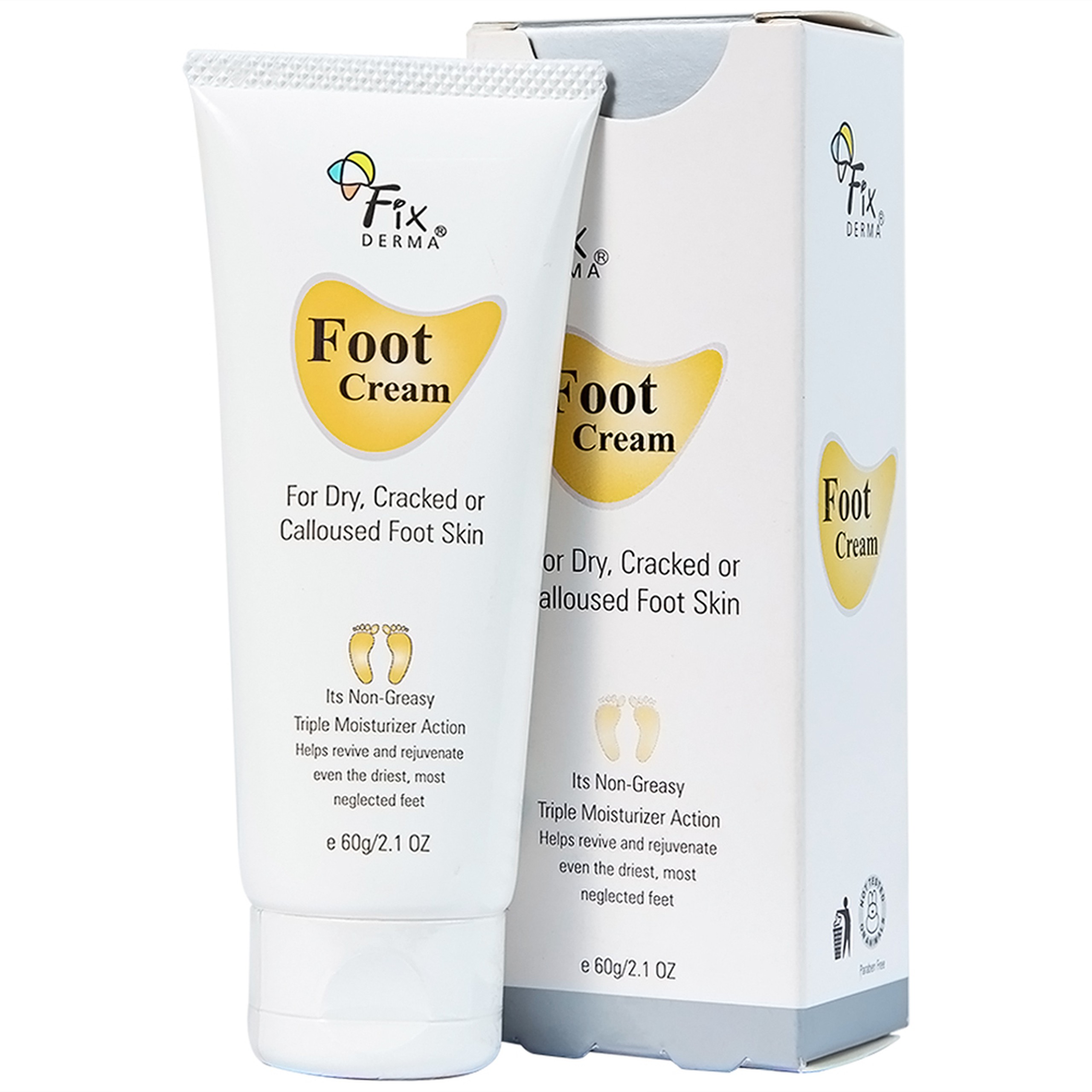 Kem dưỡng chống nứt gót chân Fixderma Foot Cream cung cấp độ ẩm, làm mềm da gót chân (60g)