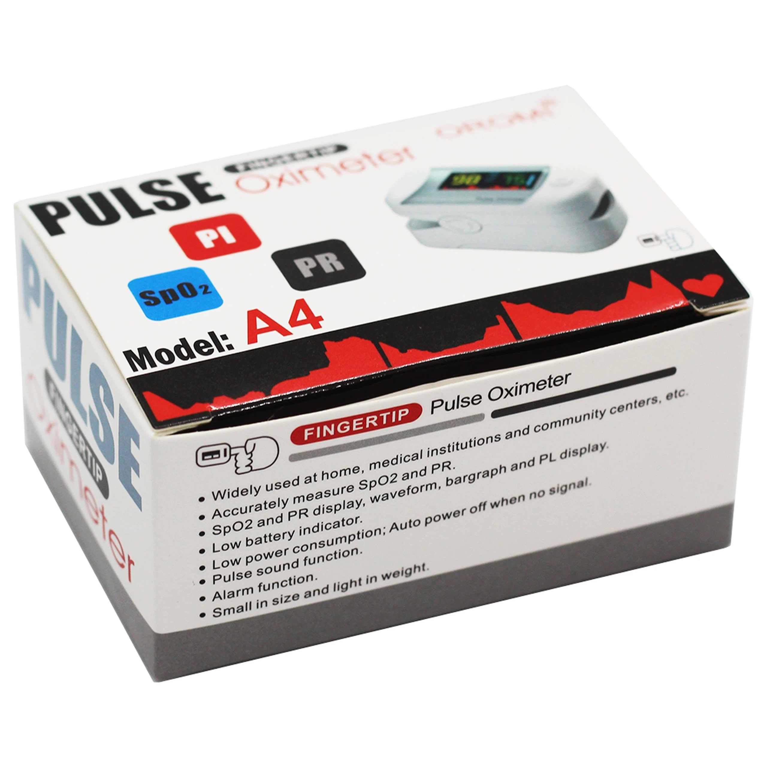 Máy đo nồng độ oxy trong máu (SPO2) Pulse Fingertip Oximeter A4 Oromi hỗ trợ đo nhanh chóng và chính xác
