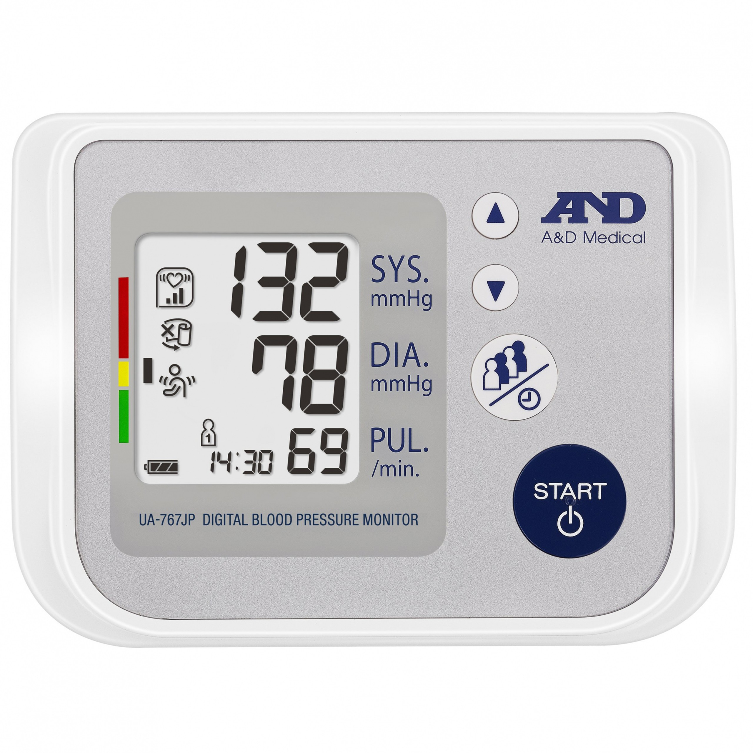 Máy đo huyết áp bắp tay tự động AND UA-767JP hỗ trợ đo huyết áp và nhịp tim