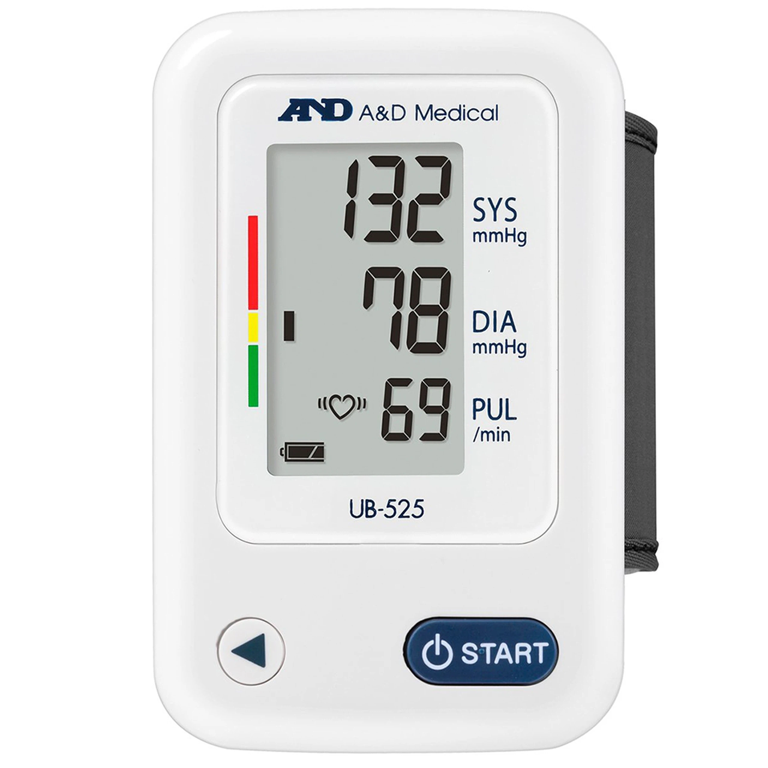Máy đo huyết áp bắp tay tự động AND UB-525 hỗ trợ đo huyết áp và nhịp tim