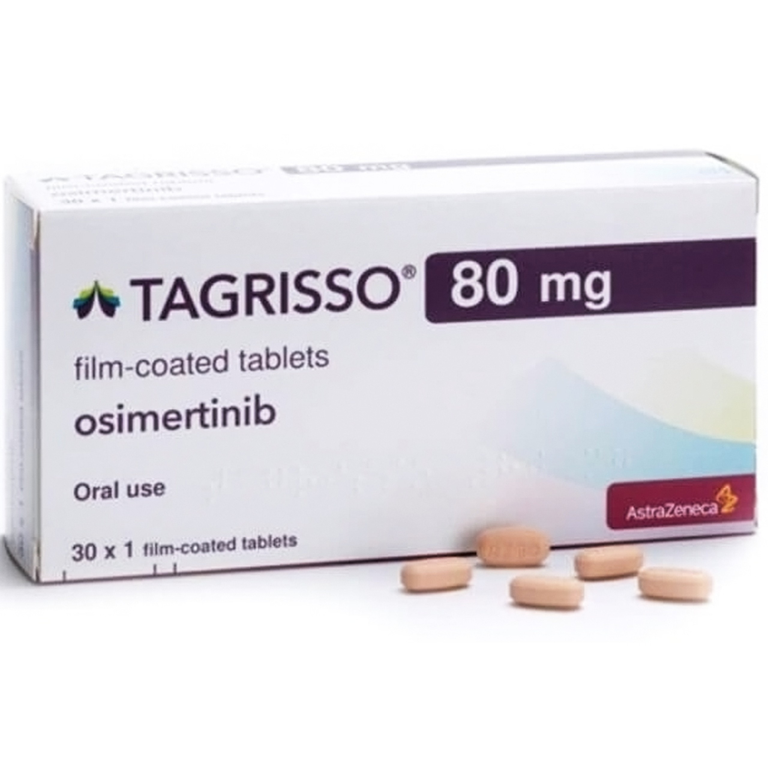 Thuốc Tagrisso 80mg AstraZeneca điều trị ung thư phổi (3 vỉ x 10 viên)