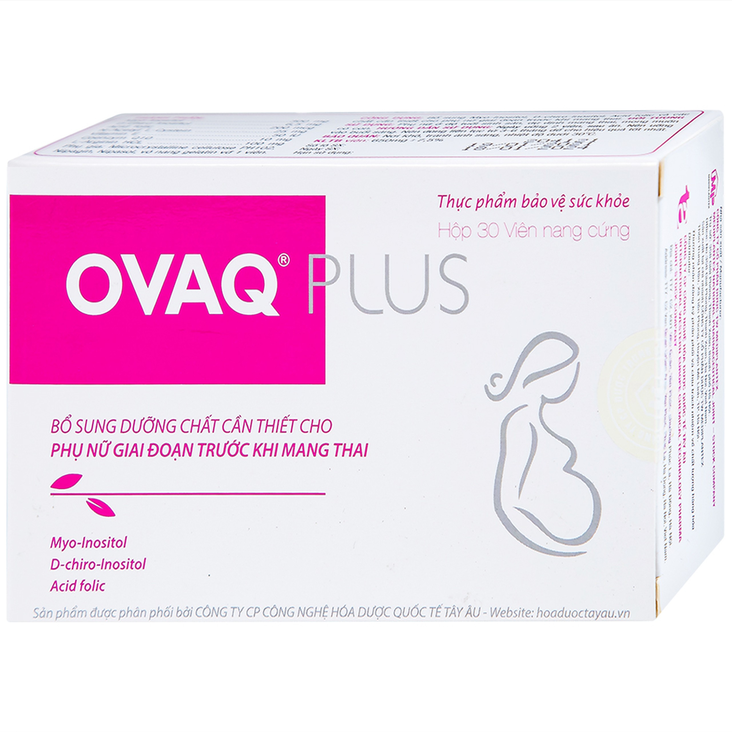 Viên uống OVAQ Plus TW Mediplantex bổ sung dinh dưỡng cho phụ nữ trước khi mang thai (30 Viên)