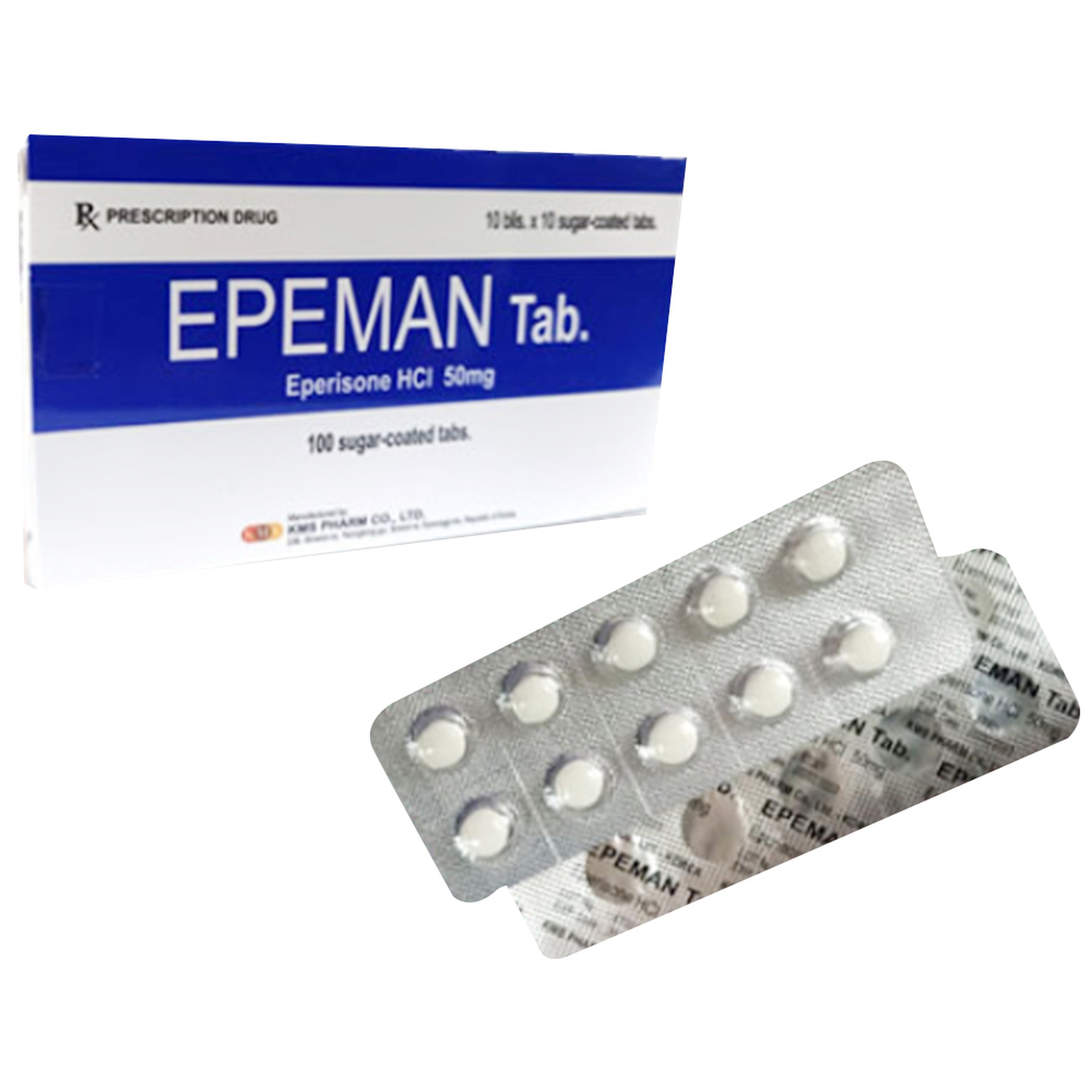 Thuốc Epeman cải thiện các triệu chứng tăng trương lực cơ (10 vỉ x 10 viên)