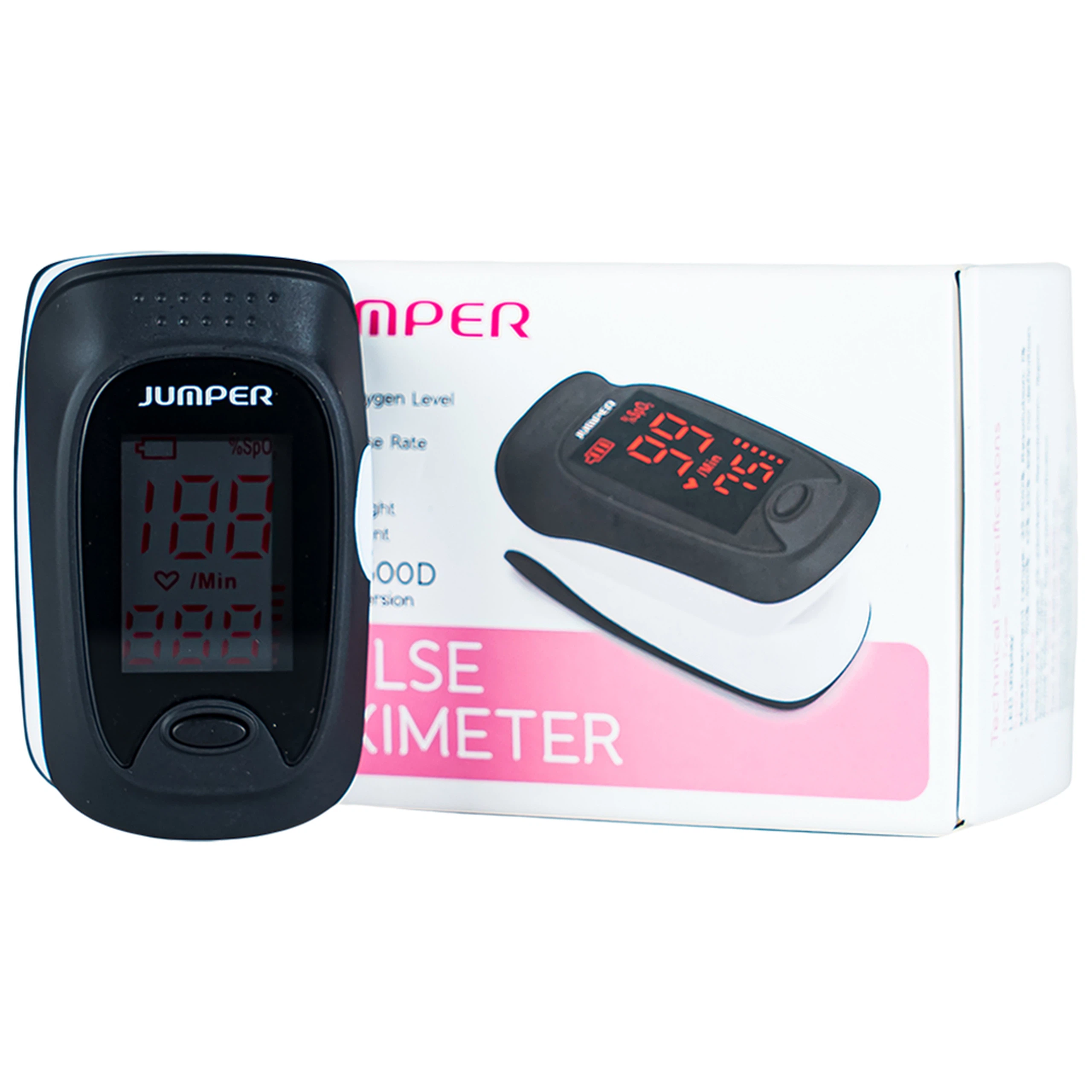 Máy đo nồng độ oxy trong máu Jumper JPD 500D Led thiết kế nhỏ gọn và sử dụng dễ dàng