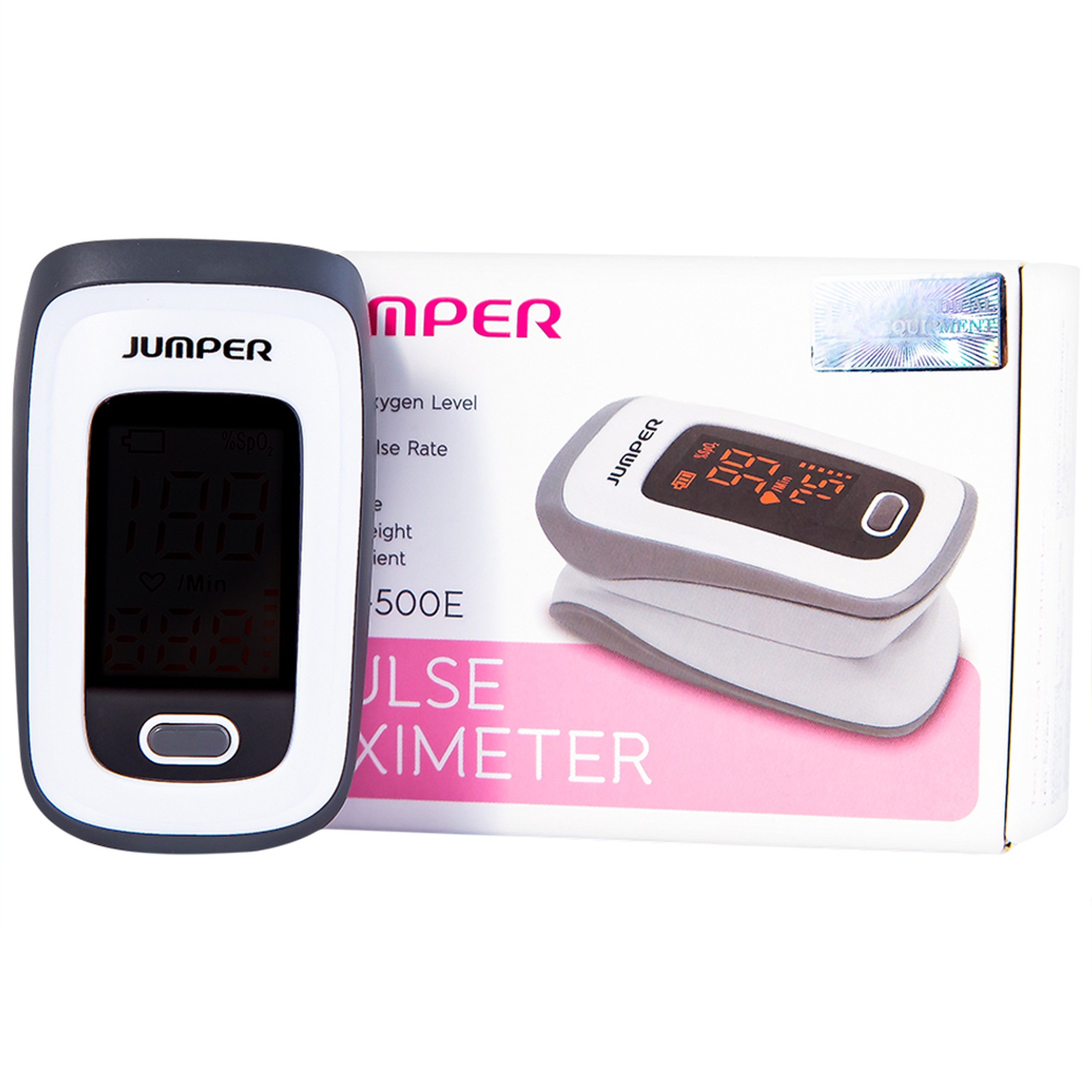 Máy đo nồng độ oxy trong máu Jumper JPD 500E Led thiết kế nhỏ gọn và sử dụng dễ dàng