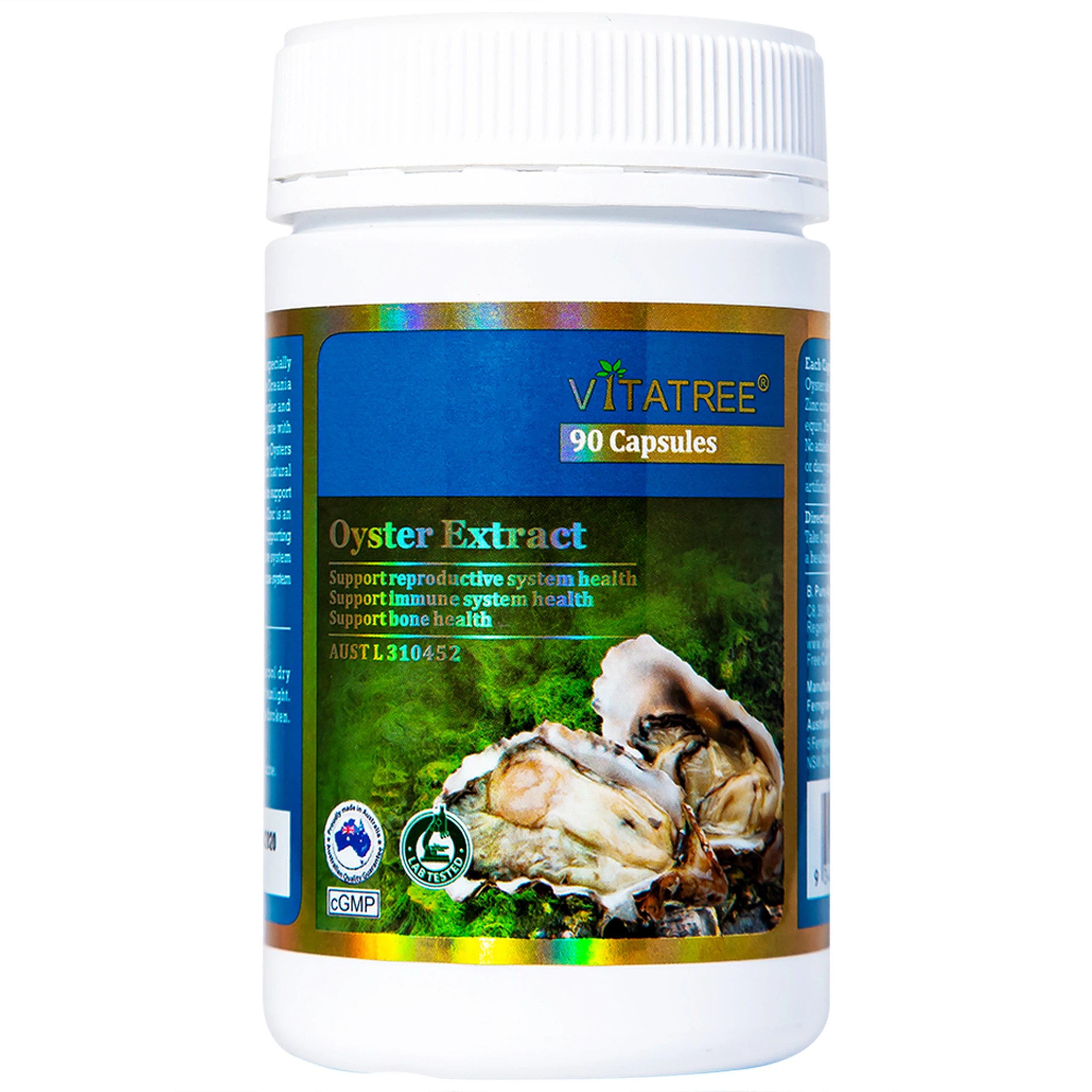 Viên uống Oyster Extract Vitatree hỗ trợ duy trì sức khỏe sinh sản cho nam giới (90 viên)