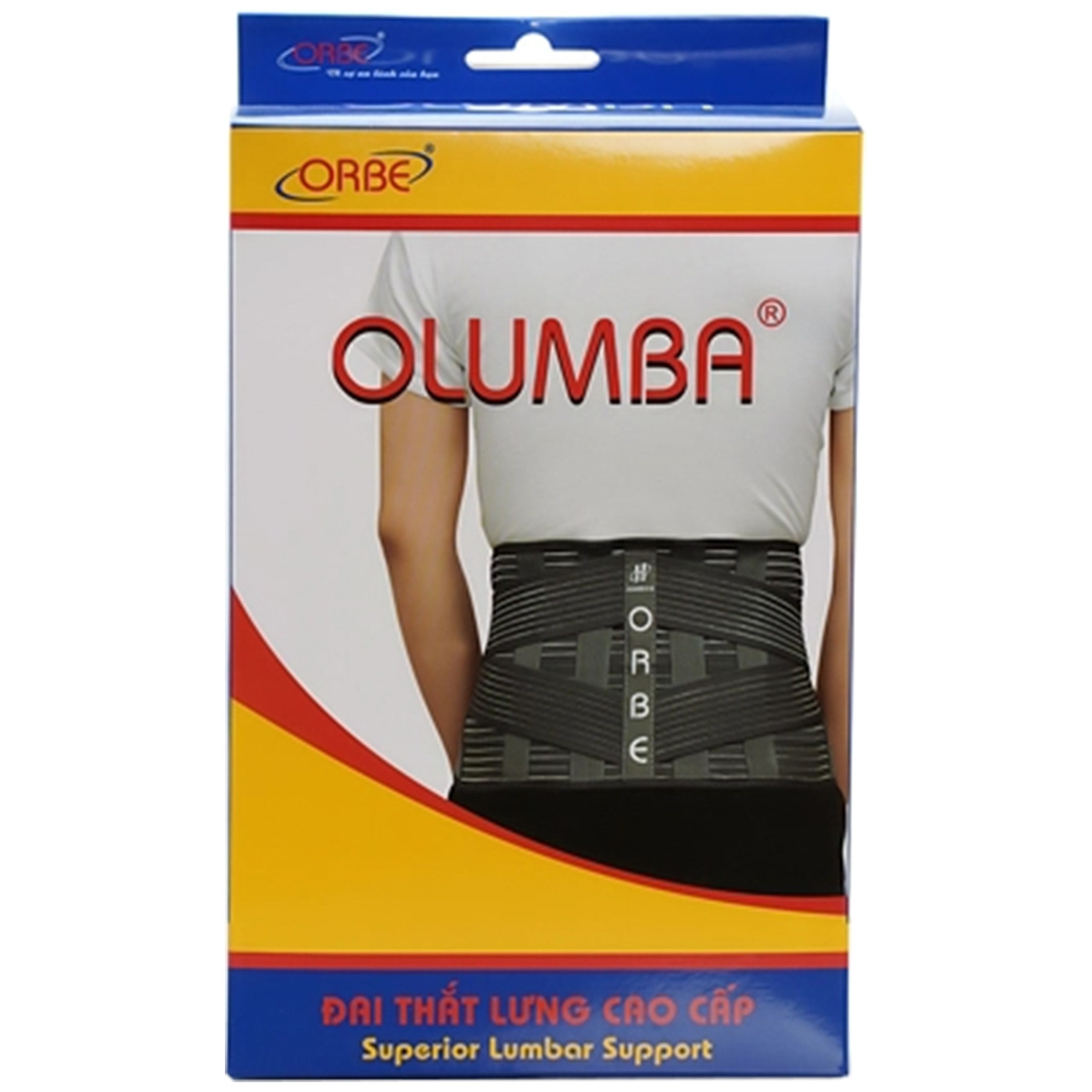 Đai Thắt Lưng Cao Cấp Olumba Size S dùng dự phòng tổn thương cột sống thắt lưng