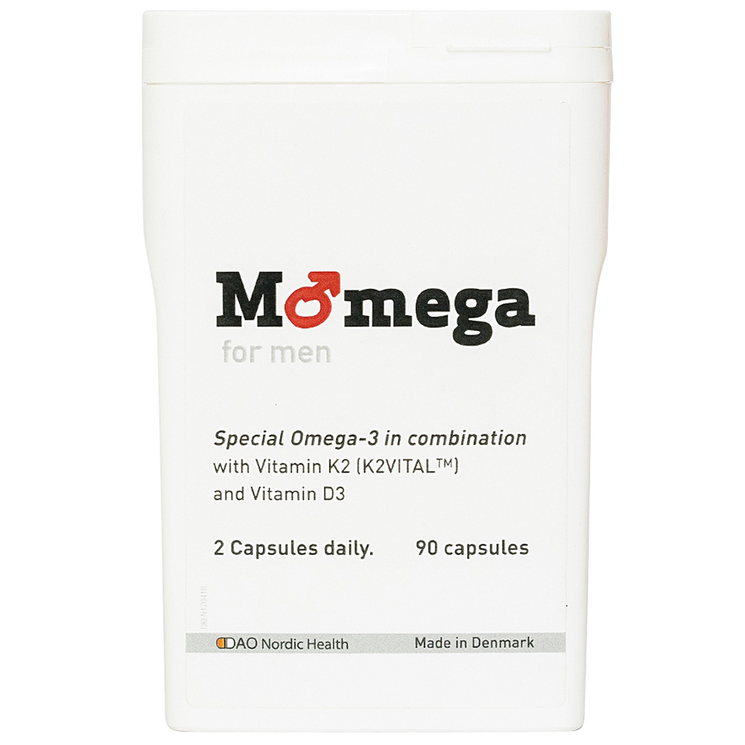 Viên uống Momega For Men Omega giúp ngăn ngừa đột quỵ não, giảm mỡ máu (90 viên)