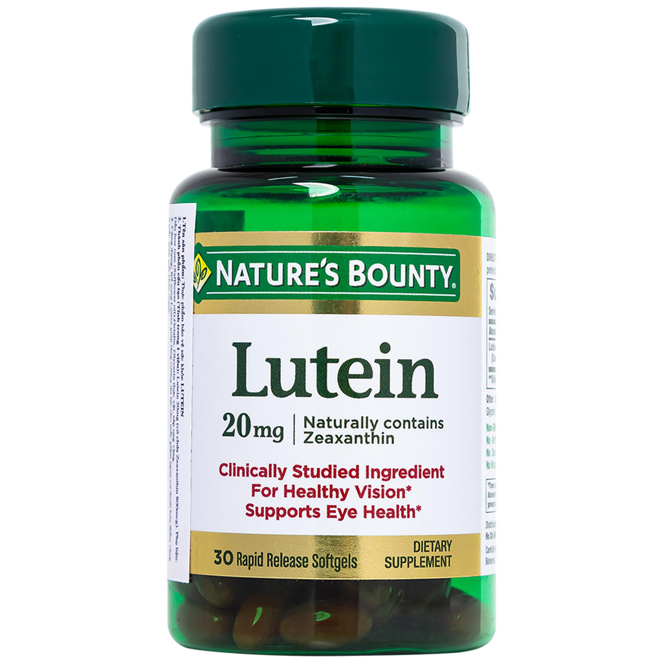 Viên uống Lutein Nature's Bounty giúp tăng cường thị lực cho mắt (30 viên)