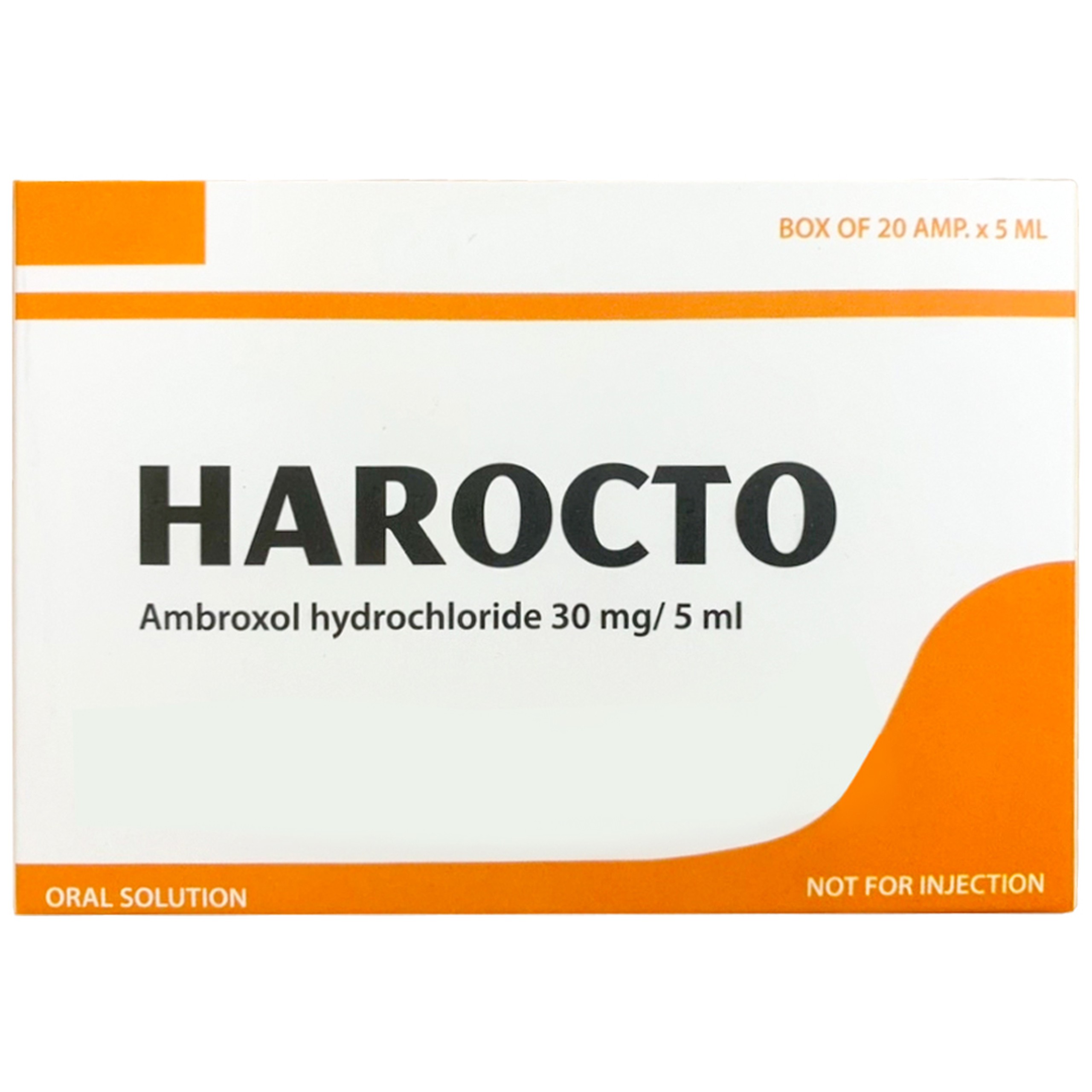 Thuốc Harocto Hà Nam tiêu chất nhầy đường hô hấp (20 ống x 5ml)