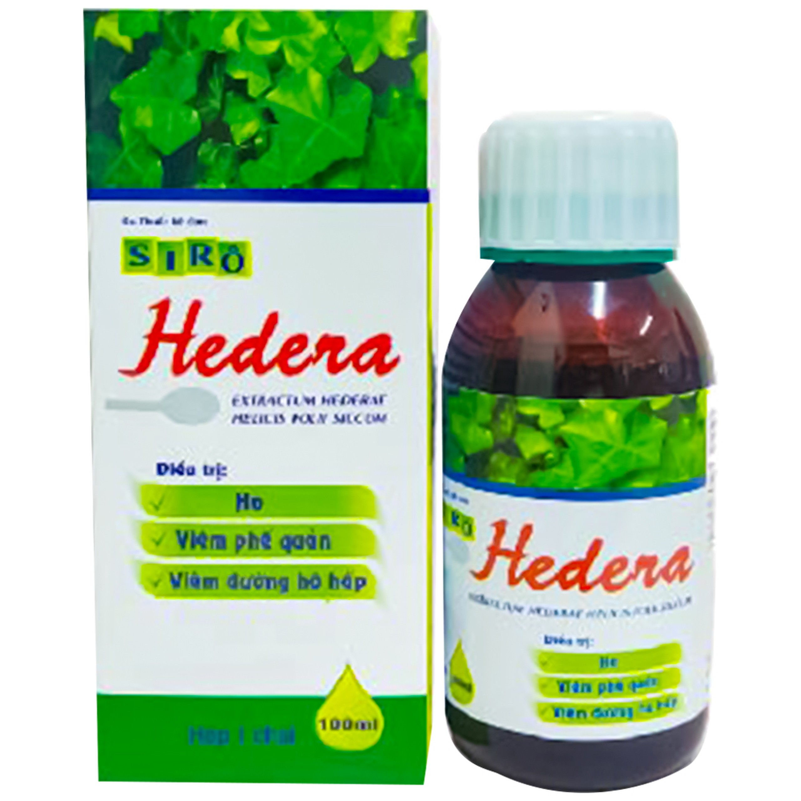 Siro ho Hedera Tipharco hỗ trợ giảm đau rát họng do ho kéo dài (100ml)