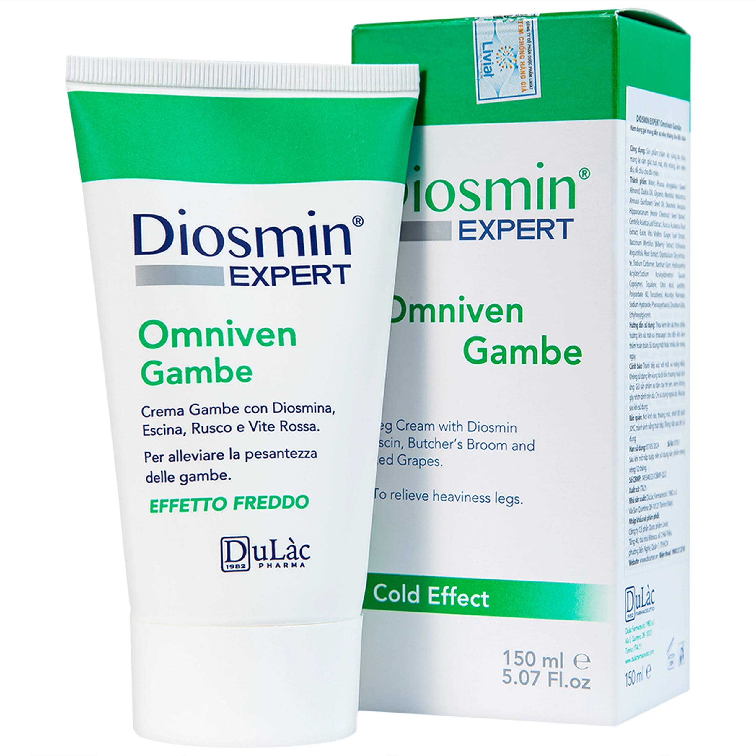 Gel Diosmin Expert Omniven Gambe hỗ trợ phục hồi tình trạng suy giãn tĩnh mạch chân (150ml)