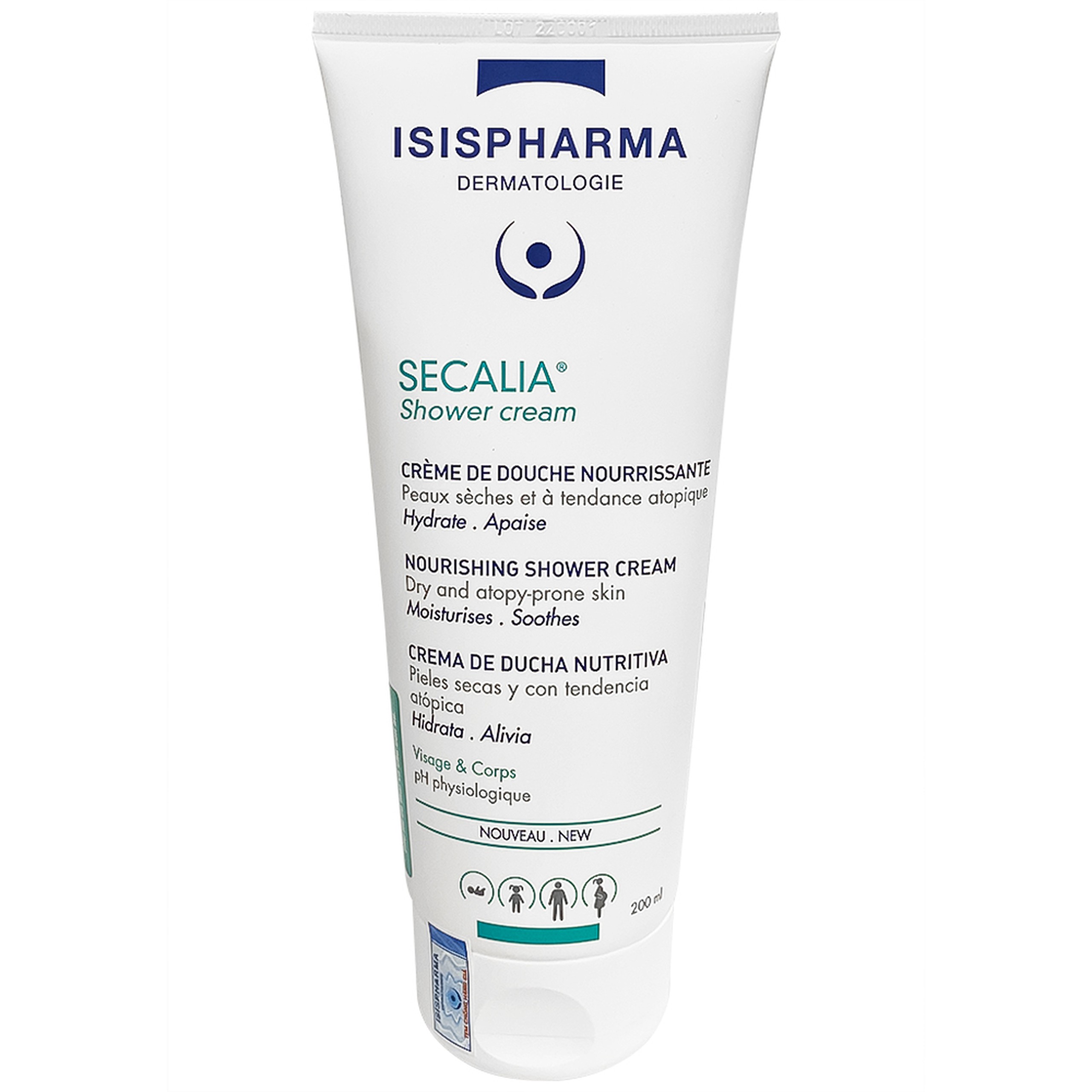 Sữa tắm Secalia Shower Cream IsisPharma dưỡng da, giảm khô da, giảm ngứa (200ml)