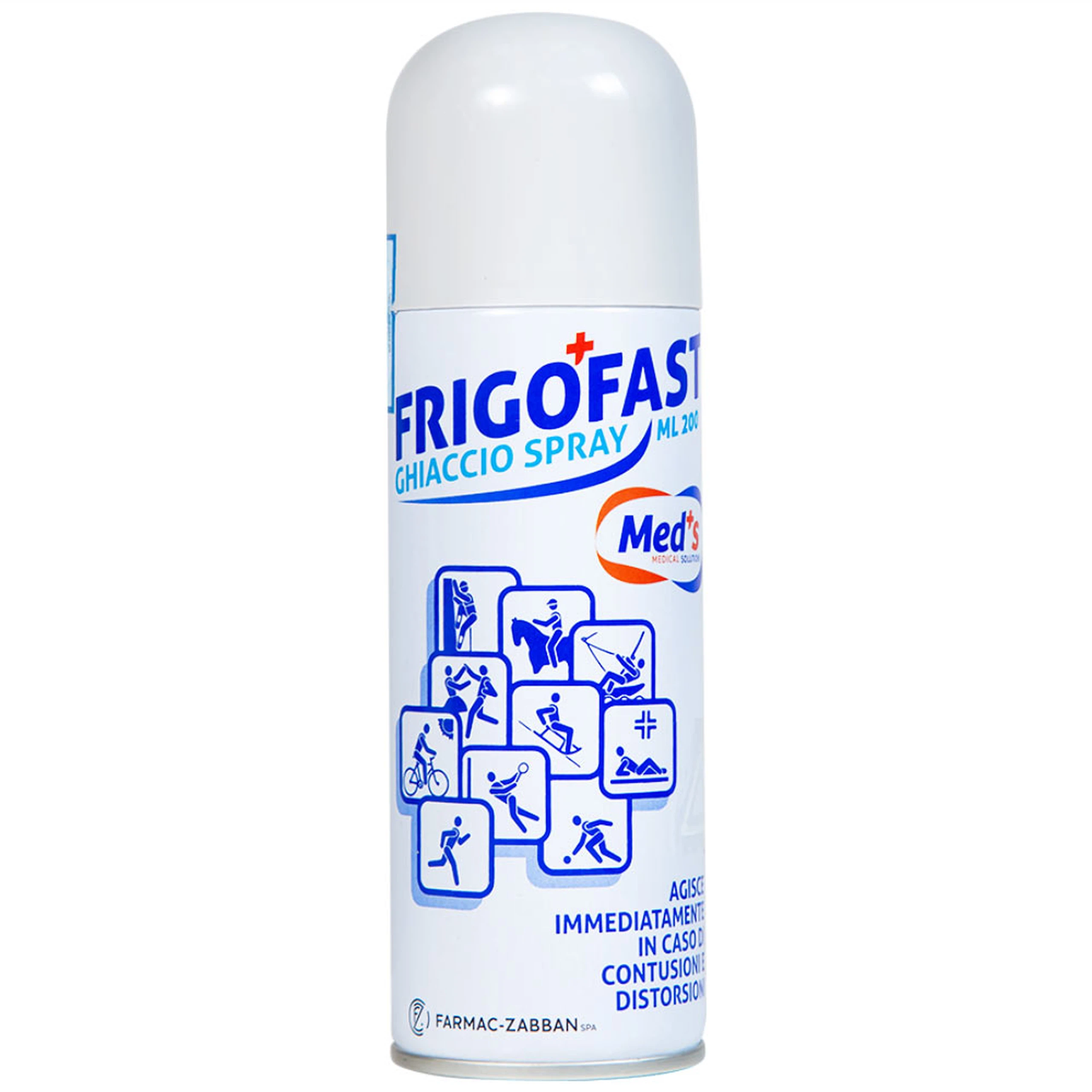 Chai xịt lạnh Frigofast Spray giảm đau bong gân, căng cơ, giãn dây chằng (200ml)