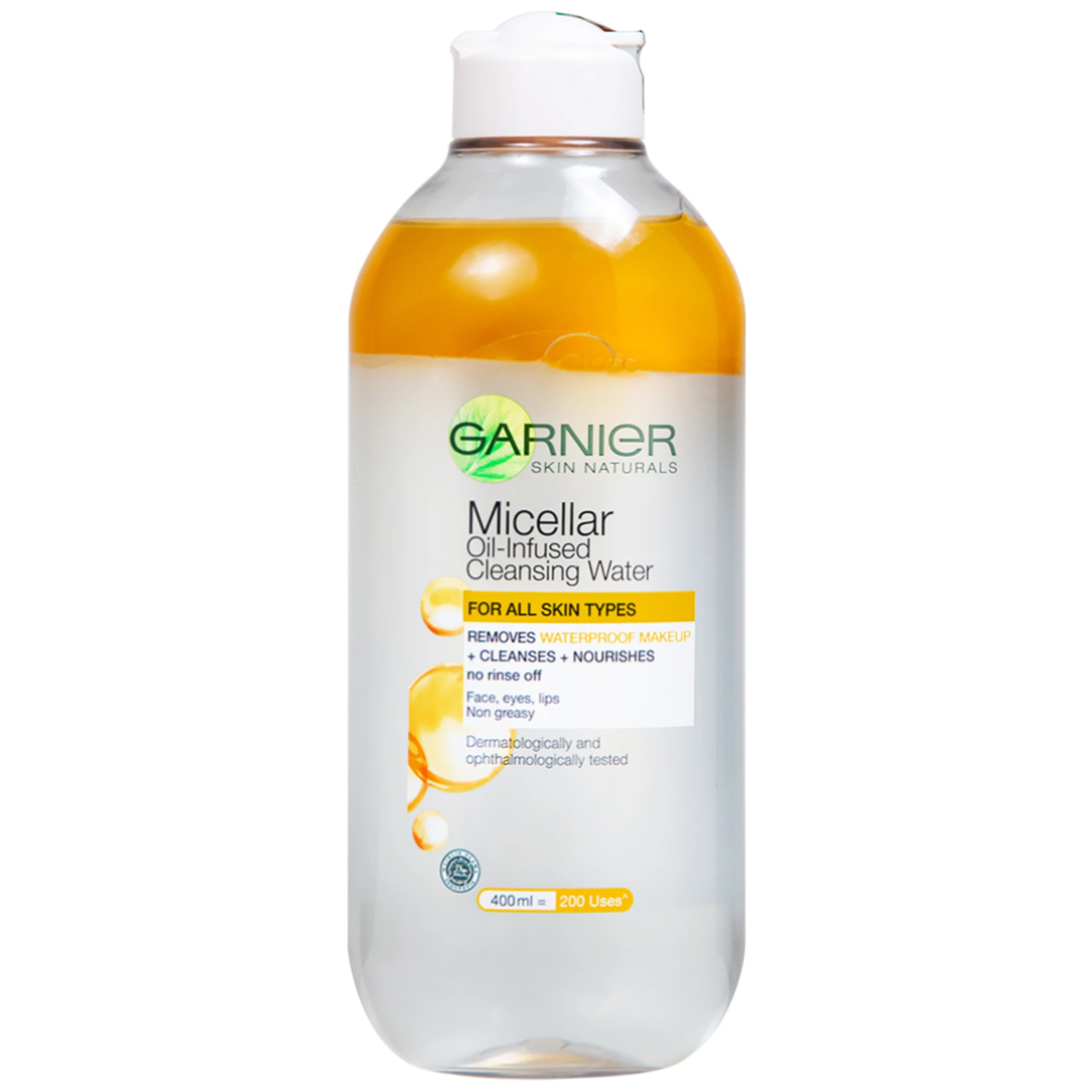Nước làm sạch và tẩy trang Garnier Skin Naturals Micellar Oil-infused Cleansing Water (400ml)